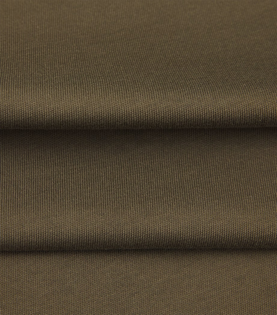 Sunspel Mens Supima Cotton Heavyweight T-Shirt Loden Green Image 6