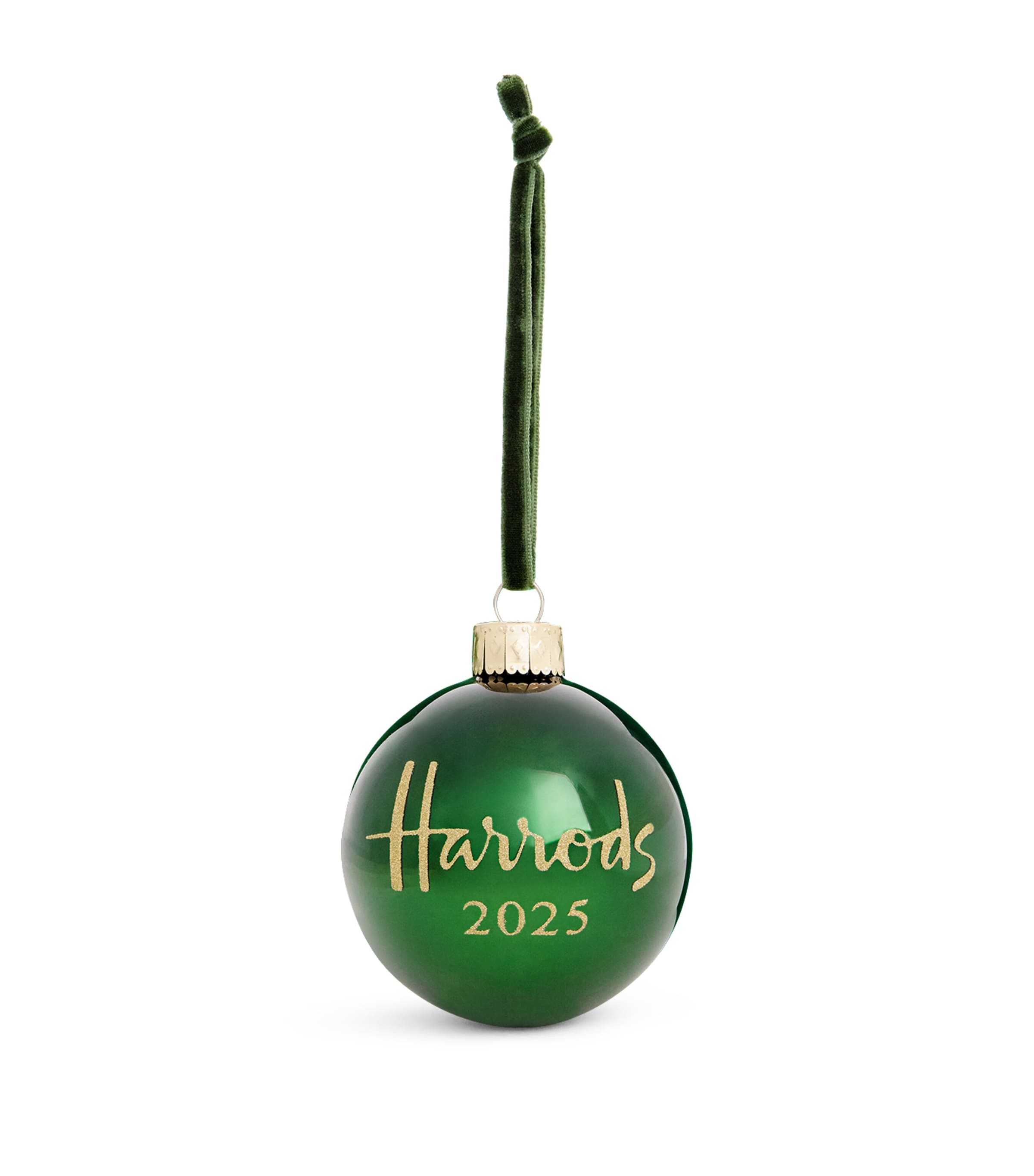 Harrods 2025 Year Bauble In Green