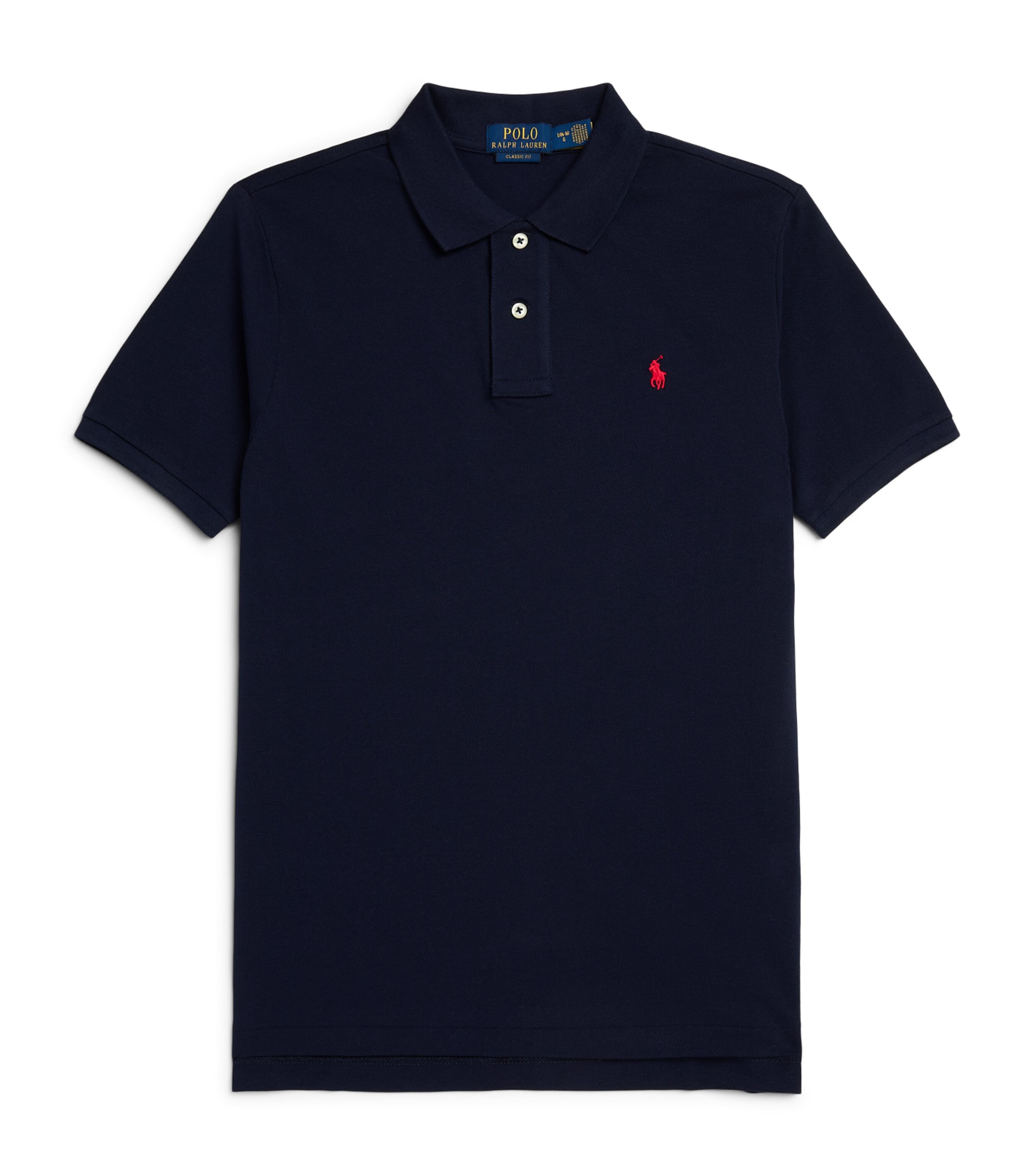 Ralph Lauren Kids Custom Fit Polo Shirt (4-7 Years) Rfnd Navy Image 1