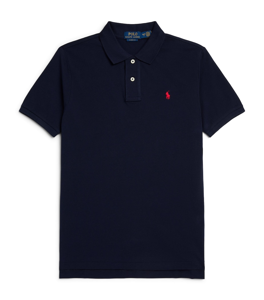 Ralph Lauren Kids Custom Fit Polo Shirt (4-7 Years) Rfnd Navy Image 1