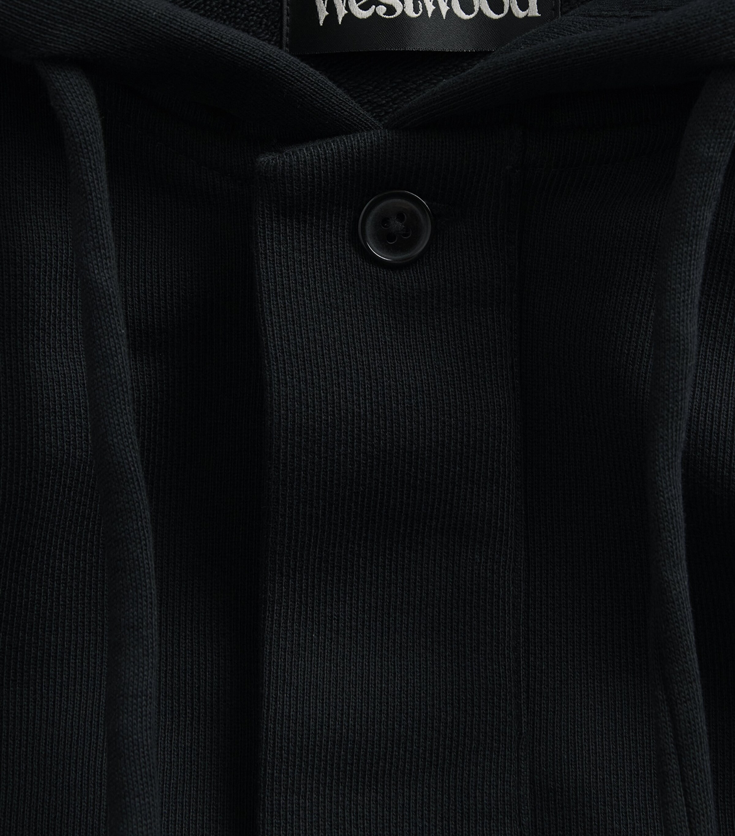 Vivienne Westwood Mens Cotton Batwing Hoodie Black Image 6