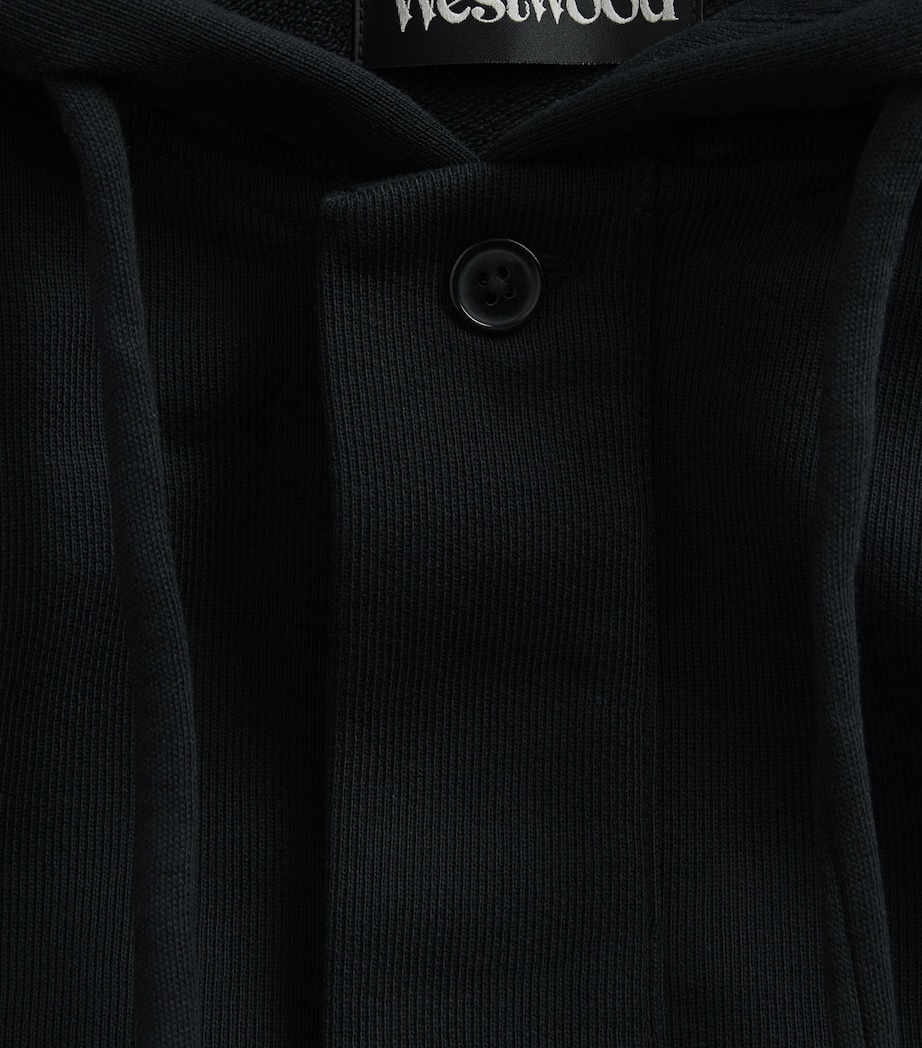 Vivienne Westwood Mens Cotton Batwing Hoodie Black Image 6