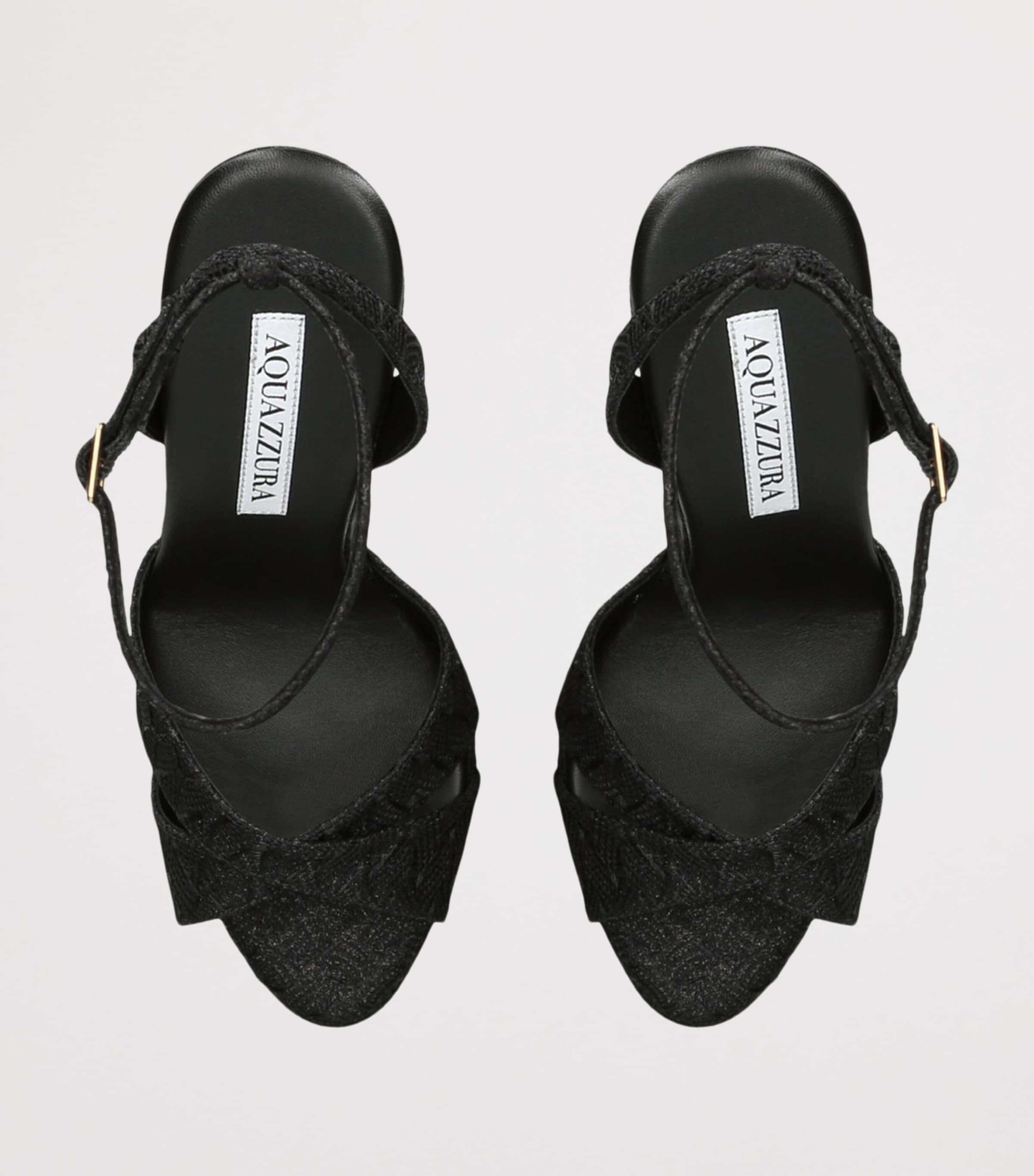 Leather Divine Sandals 130 BLACK Image 4