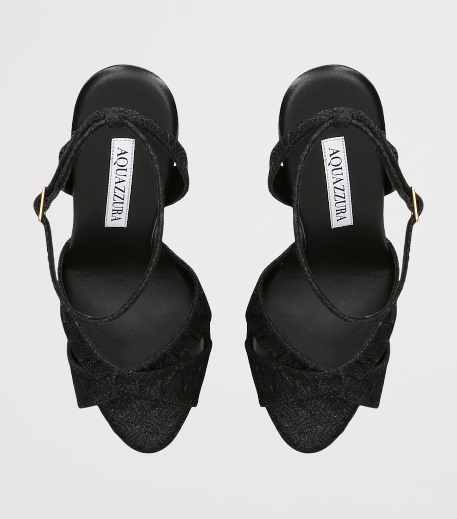 Leather Divine Sandals 130 BLACK Image 4