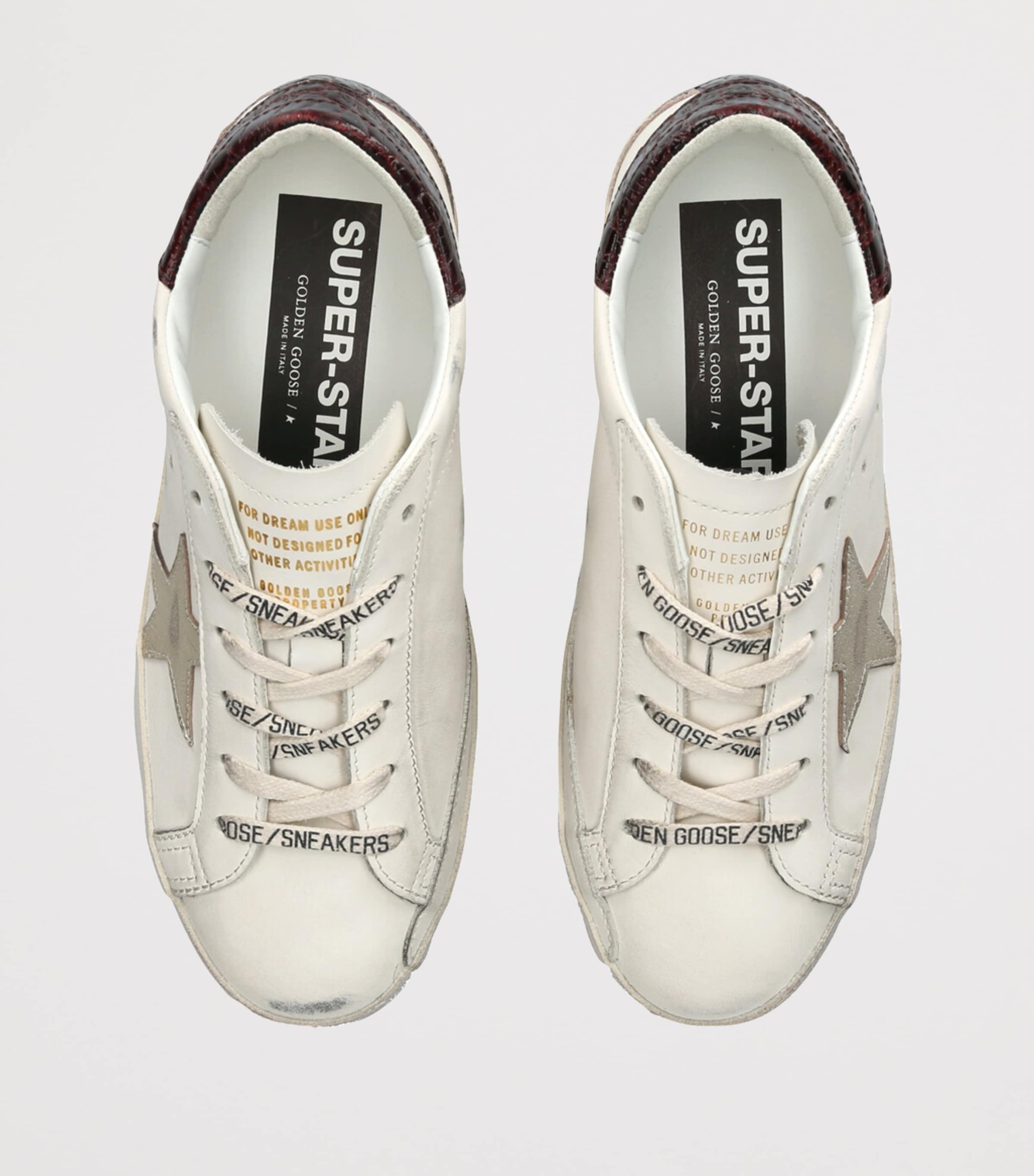 Golden Goose White Leather Super-Star Sneakers | Harrods US
