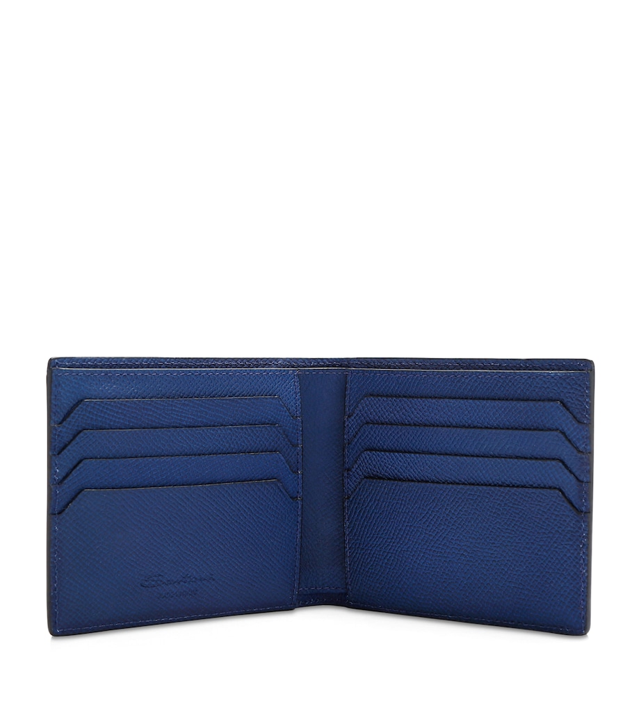 Leather Ombré Bifold Wallet NAVY Image 2