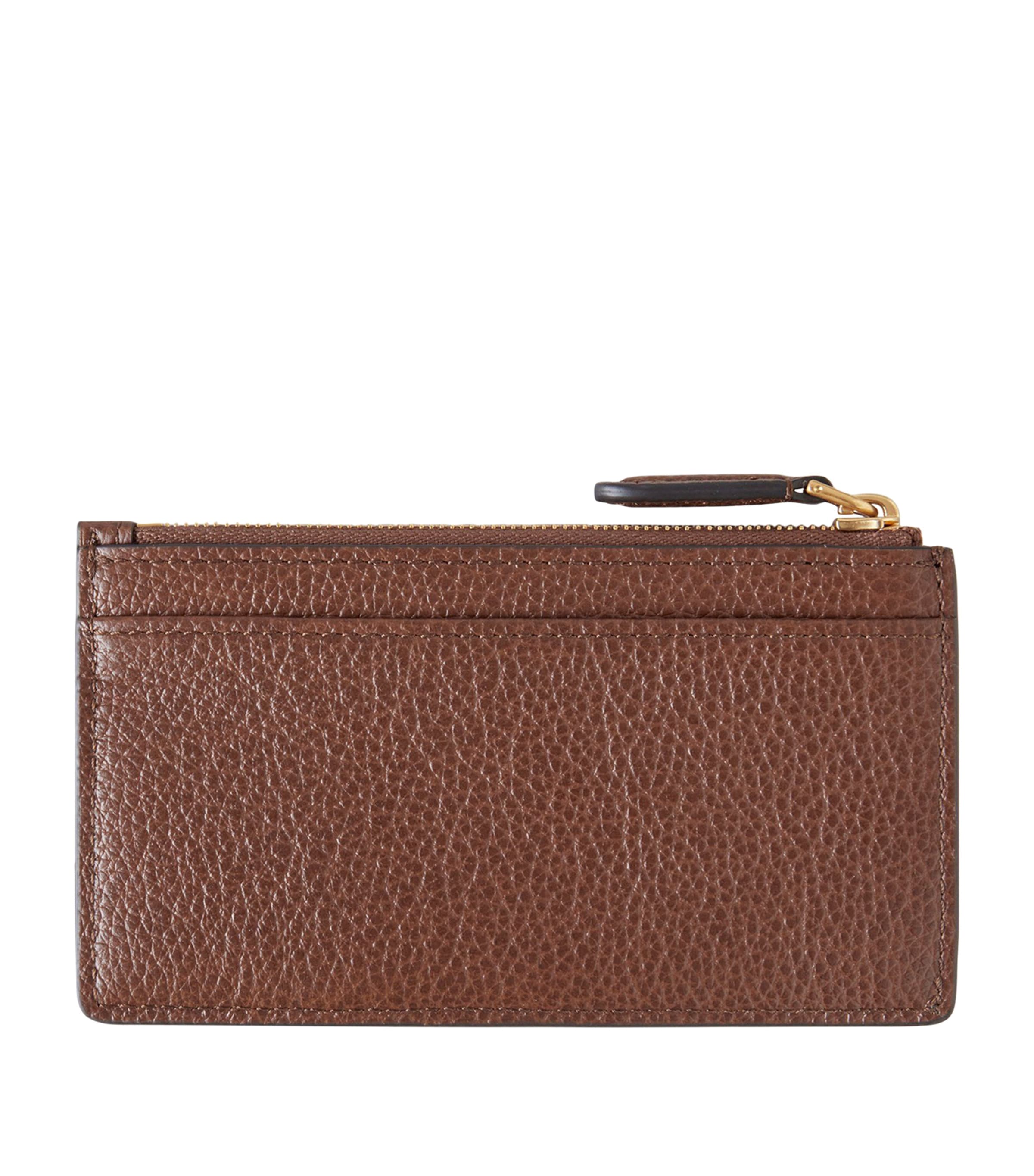 Leather Continental Card Holder OAK Image 2