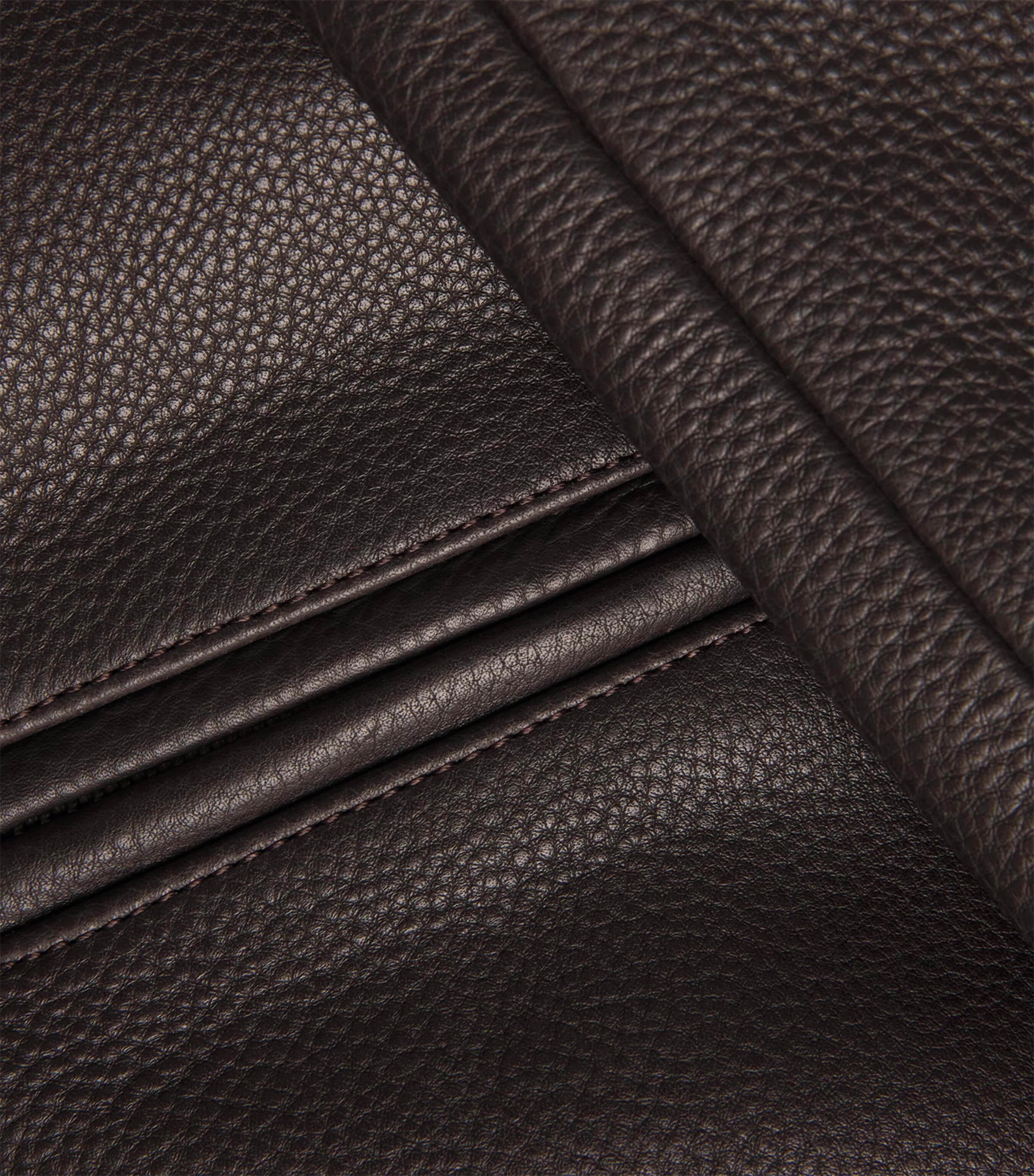 Won Hundred Mens Leather Bomber Jacket Coffee Bean Image 6