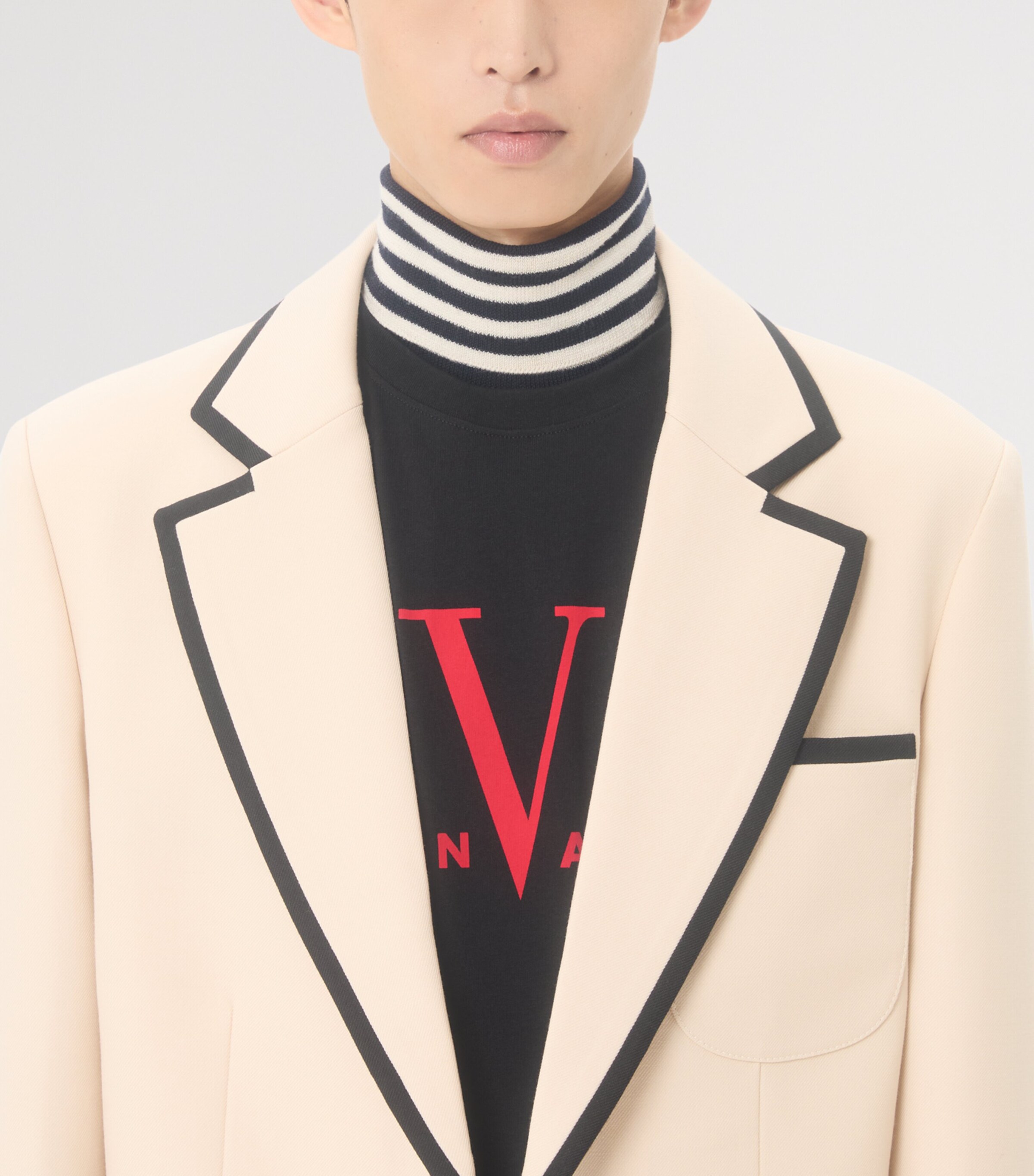 Cotton Made in Valentino Logo T-Shirt 0NR Image 7