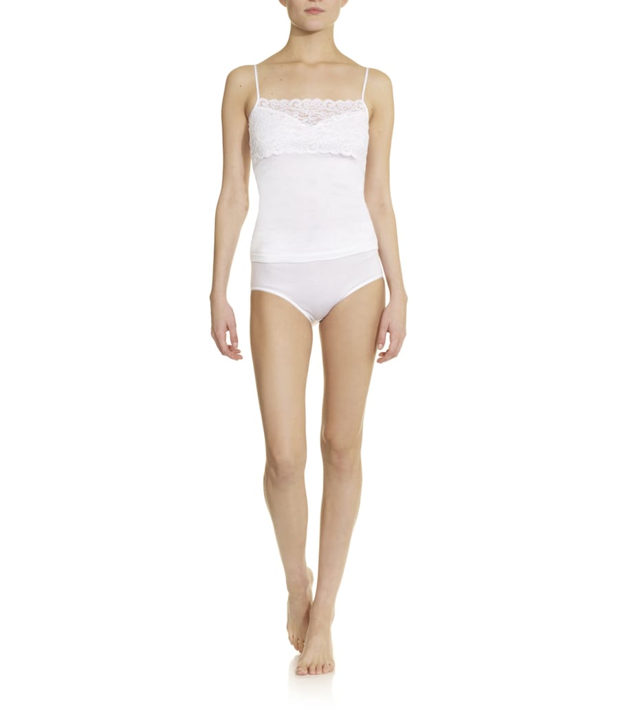 Cotton Seamless Maxi Brief WHITE Image 2