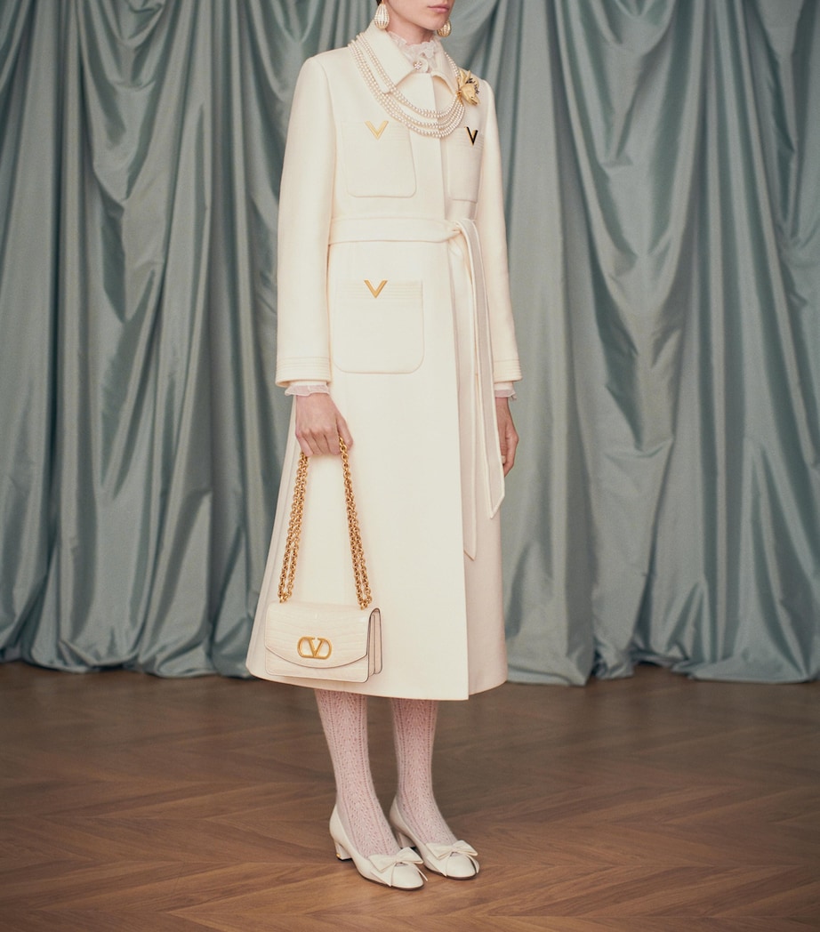 Small Leather Vain Shoulder Bag REN Image 8