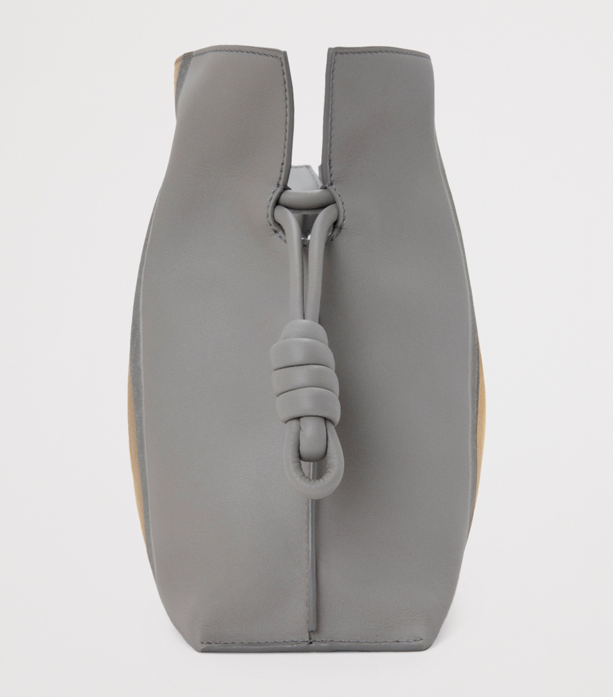 LOEWE Leather Stripe Flamenco Clutch Bag Sparkling Grey Image 3