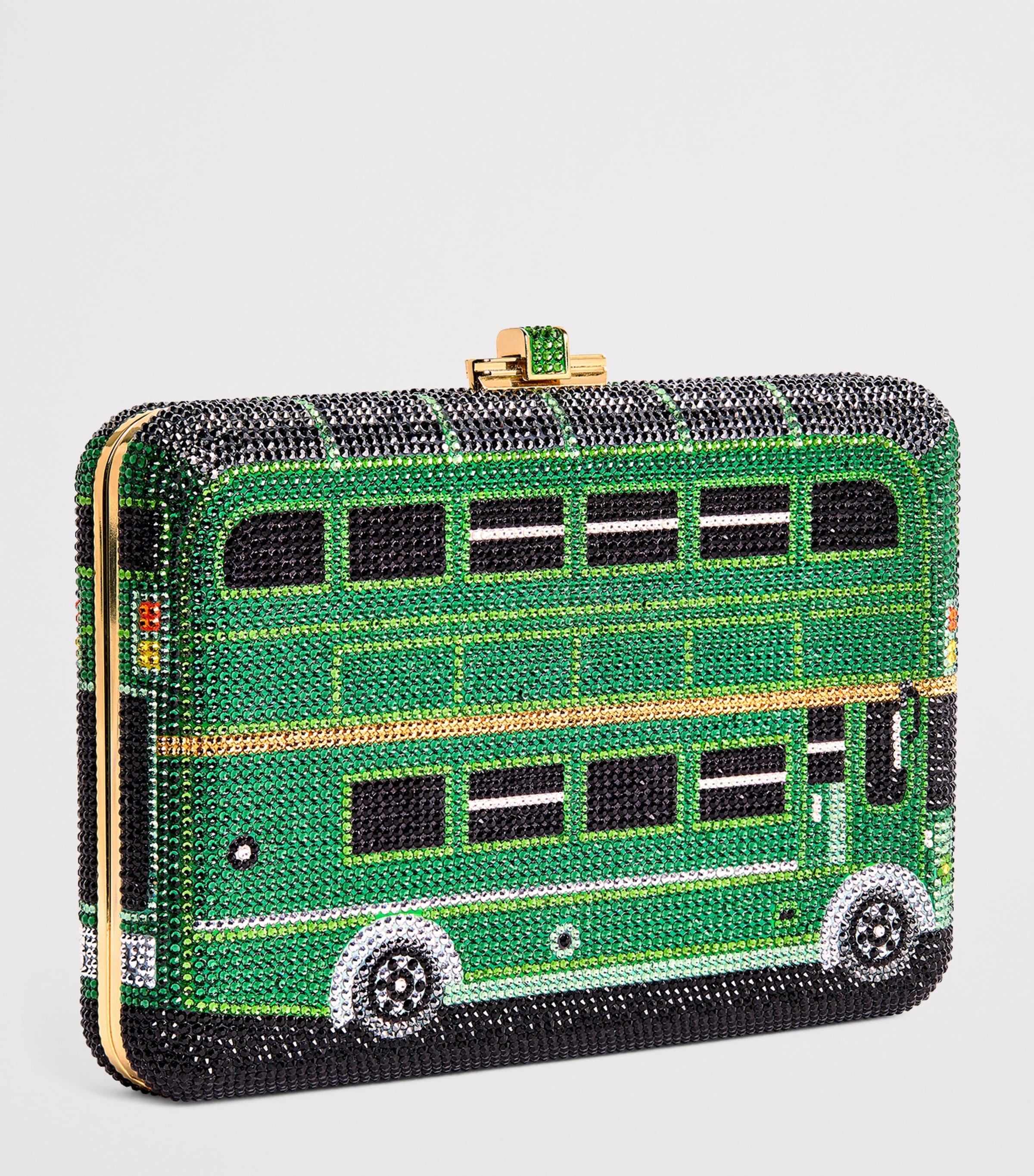 x Harrods EXCLUSIVE Slim Slide Clutch Bag CHAMPAGNE LEAF MULTI Image 3