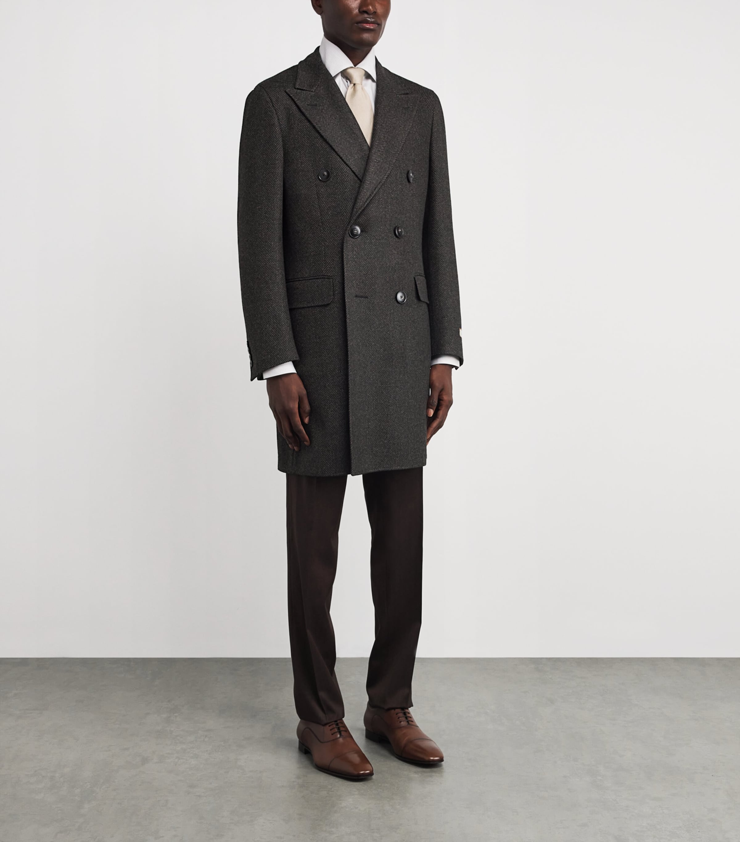 Wool Double-Breasted Overcoat 501 Image 3