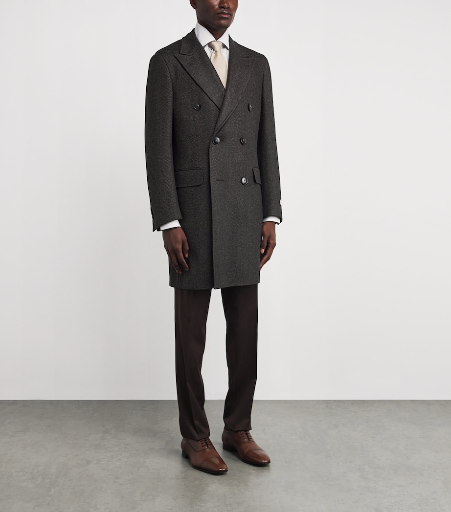 Wool Double-Breasted Overcoat 501 Image 3