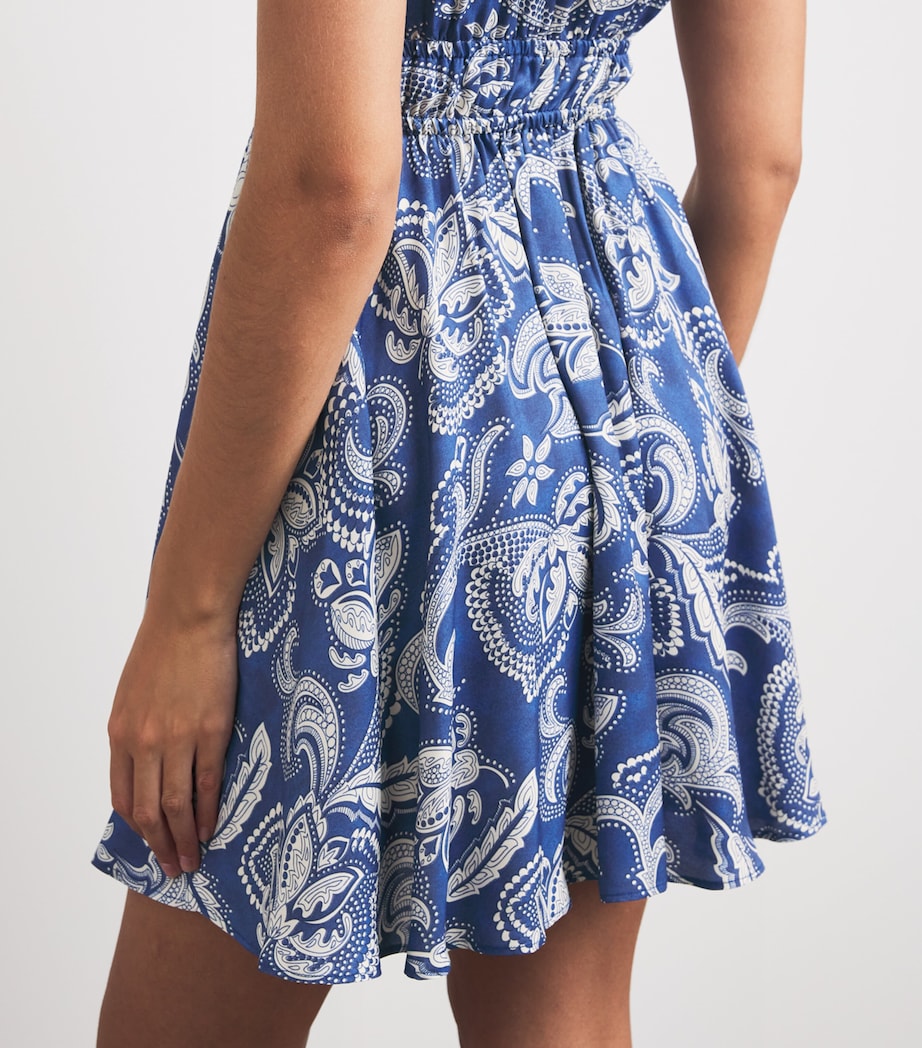 Sandro Paris Blue Floral Mini Dress | Harrods US Sandro Paris Blue Floral Mini Dress | Harrods US