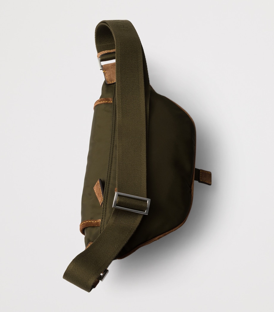 Re-Nylon and Suede Belt Bag F041O Image 4
