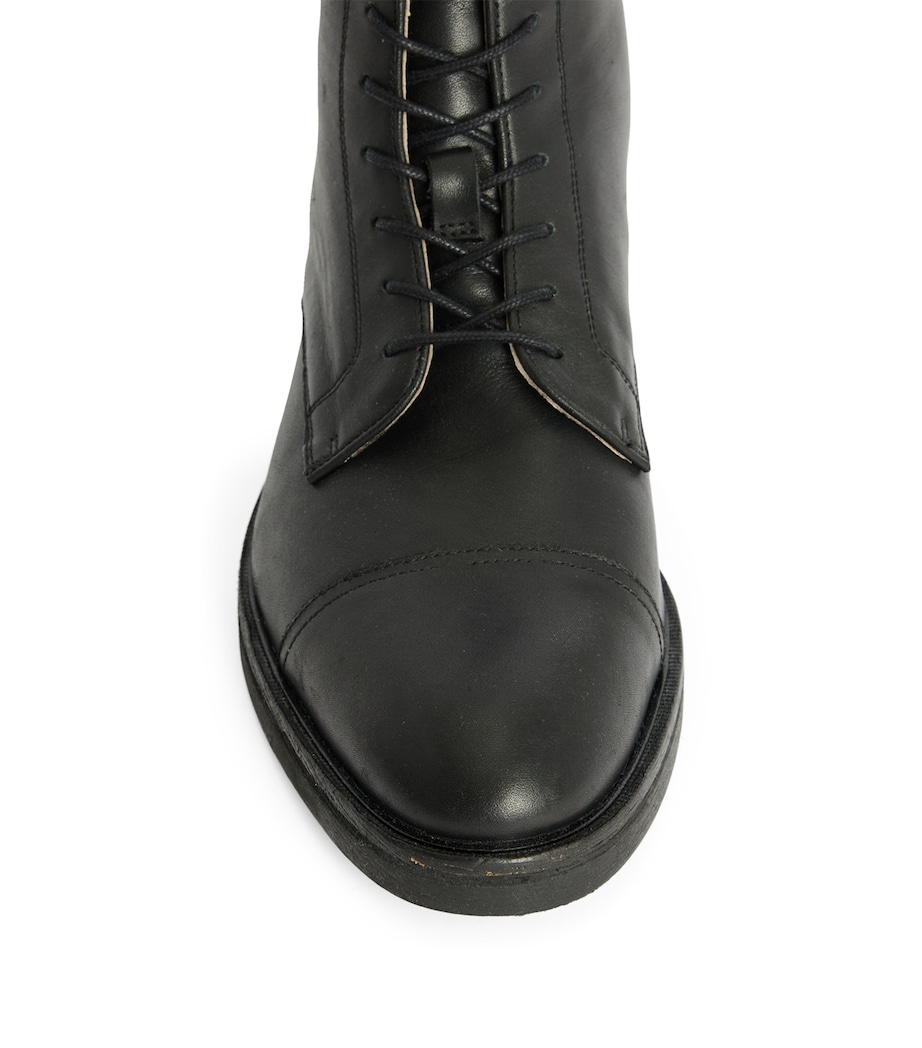 AllSaints Leather Drago Boots Black Image 7