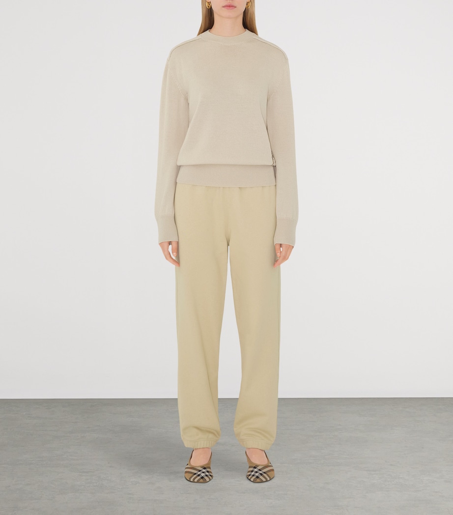 Check Label Sweatpants NUTMEG Image 2