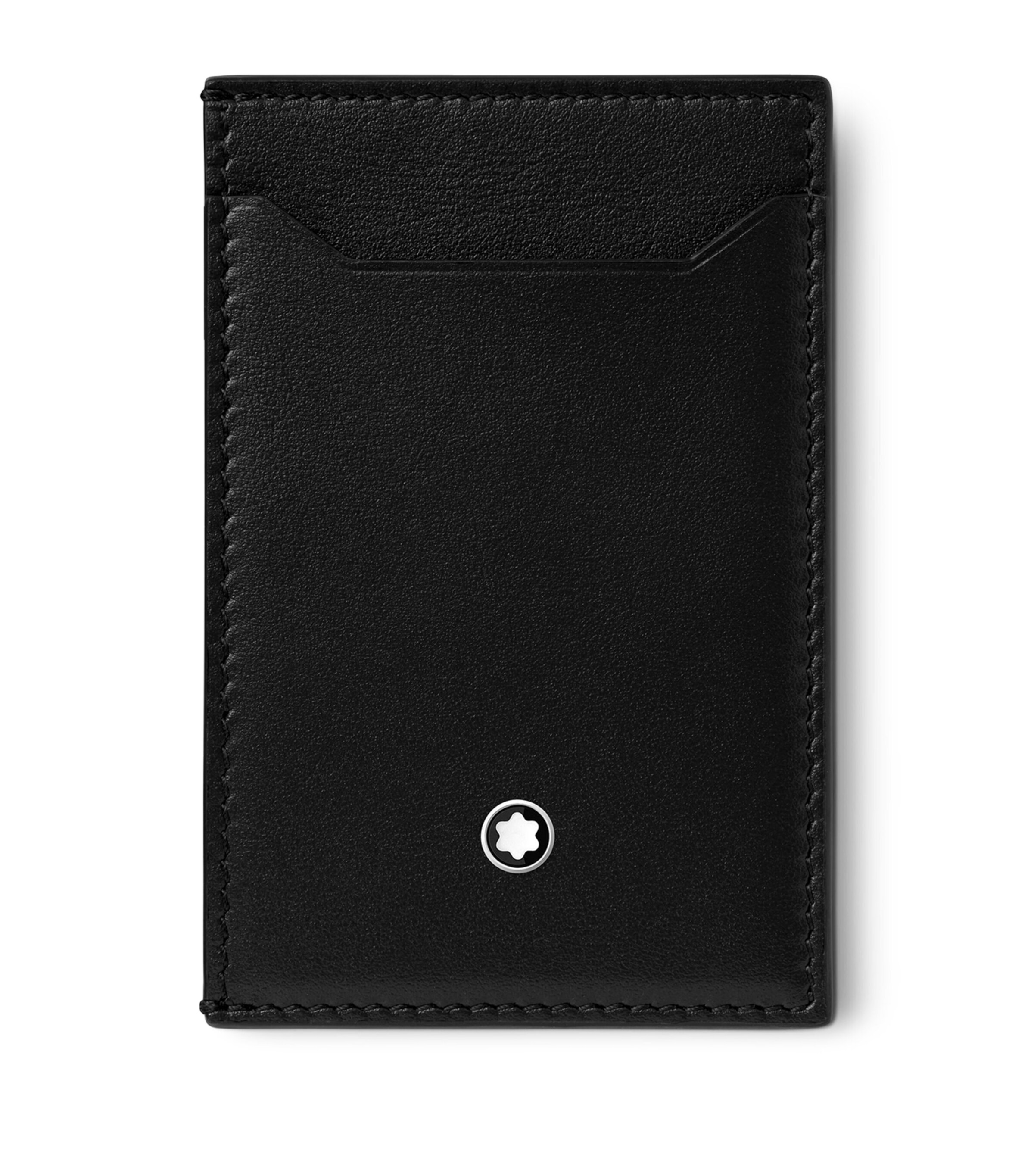 Leather Meisterstück Card Holder BLACK Image 1