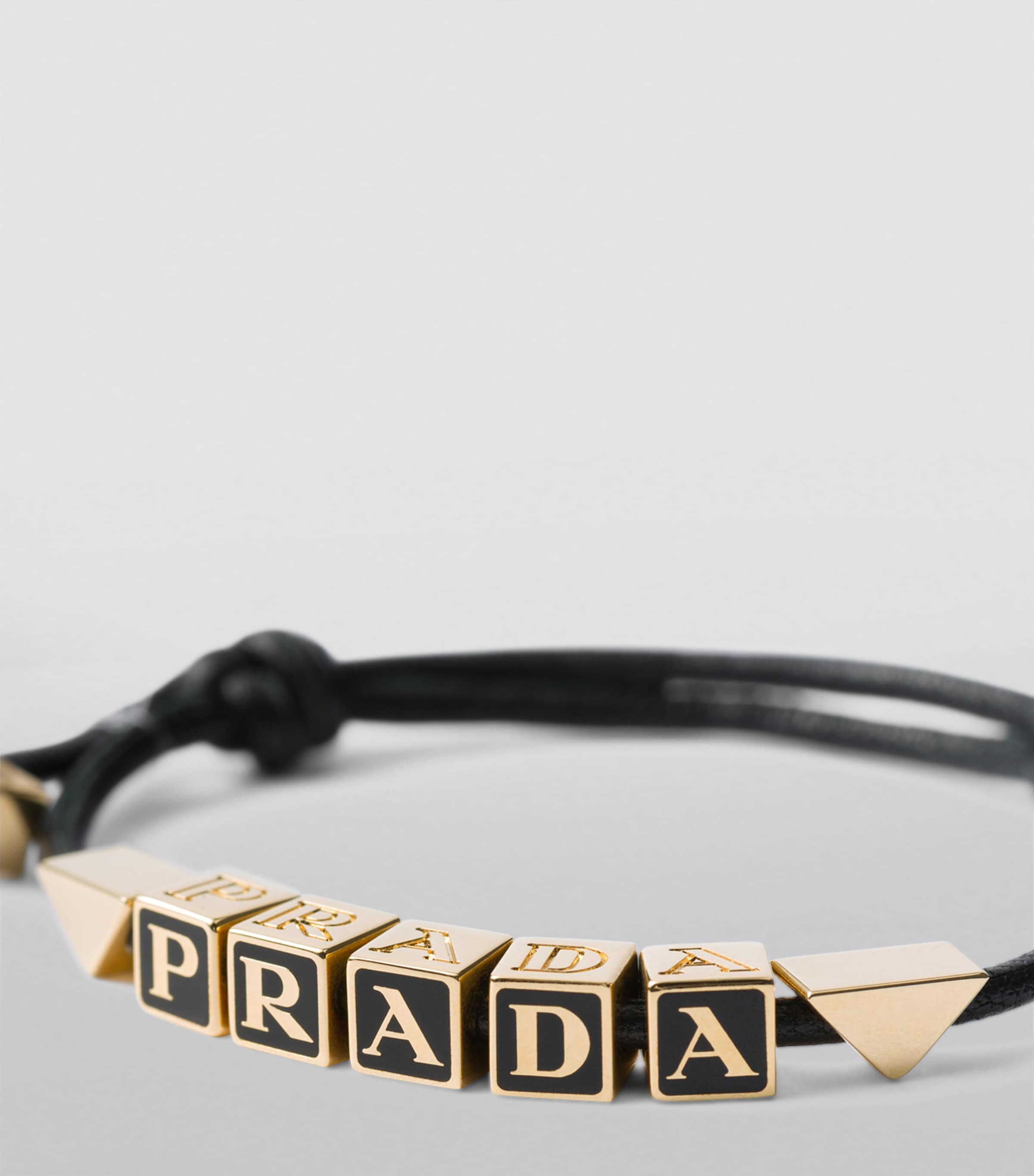 【PRADA】Nappa leather bracelet ロゴ ブレスレット レザー Prada Braided Nappa Leather Bracelet | Saks Fifth Avenue