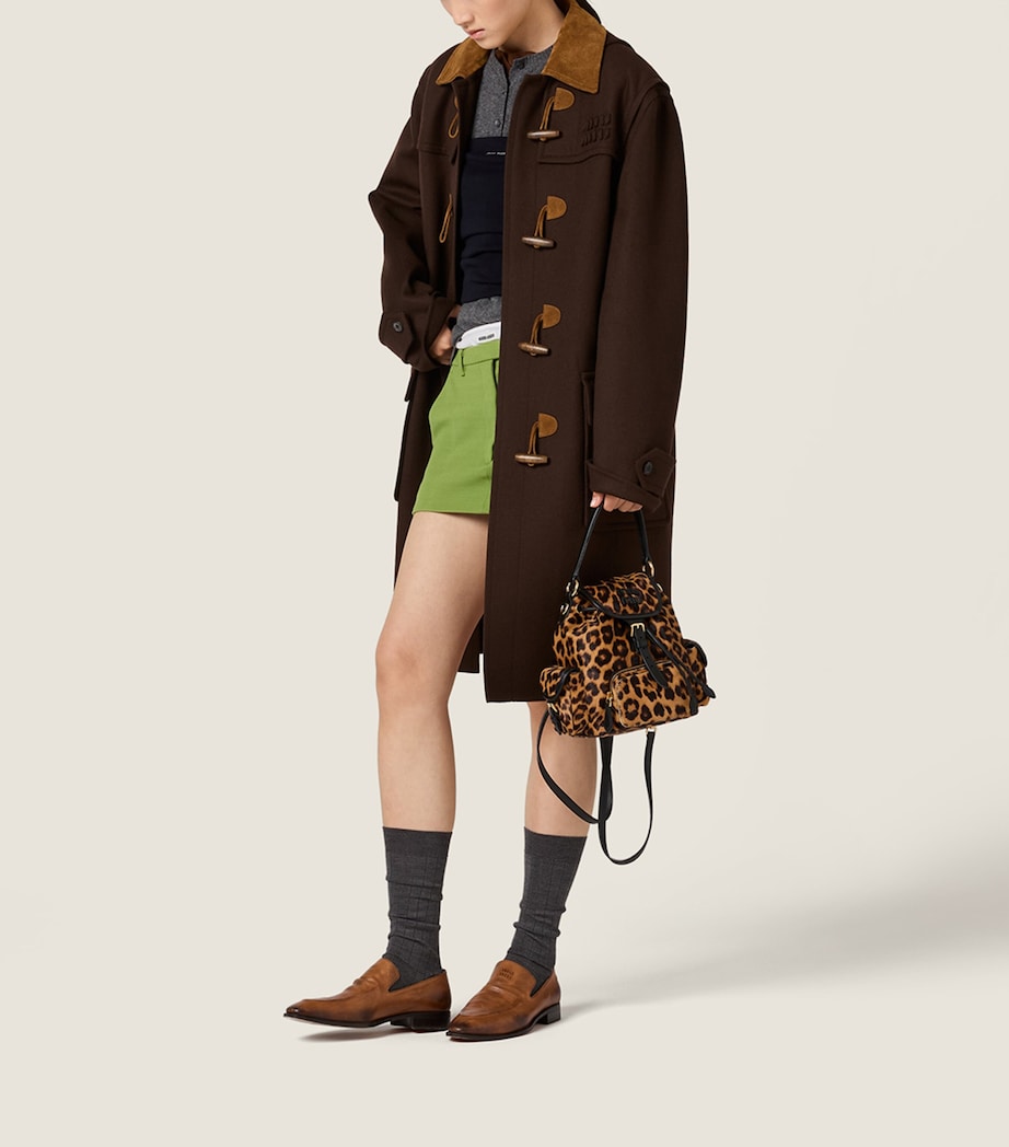 Calf Hair Leopard Backpack F0151 Image 2