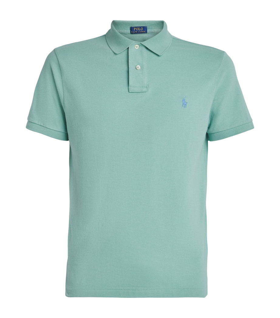 Polo Ralph Lauren Mens Cotton Mesh Slim-Fit Polo Shirt Image 1
