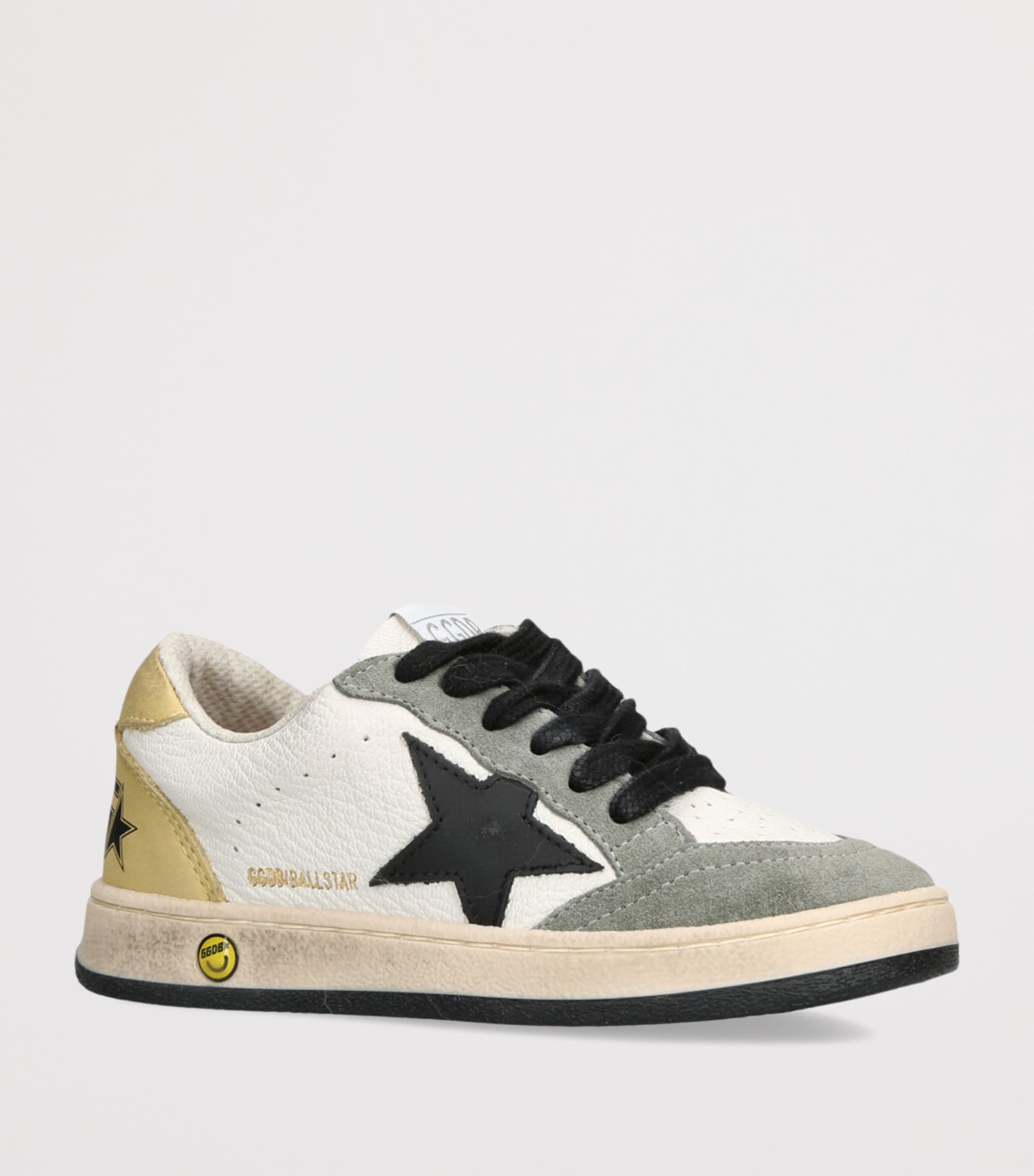 Golden Goose Leather Ball Star Sneakers Khaki Image 3
