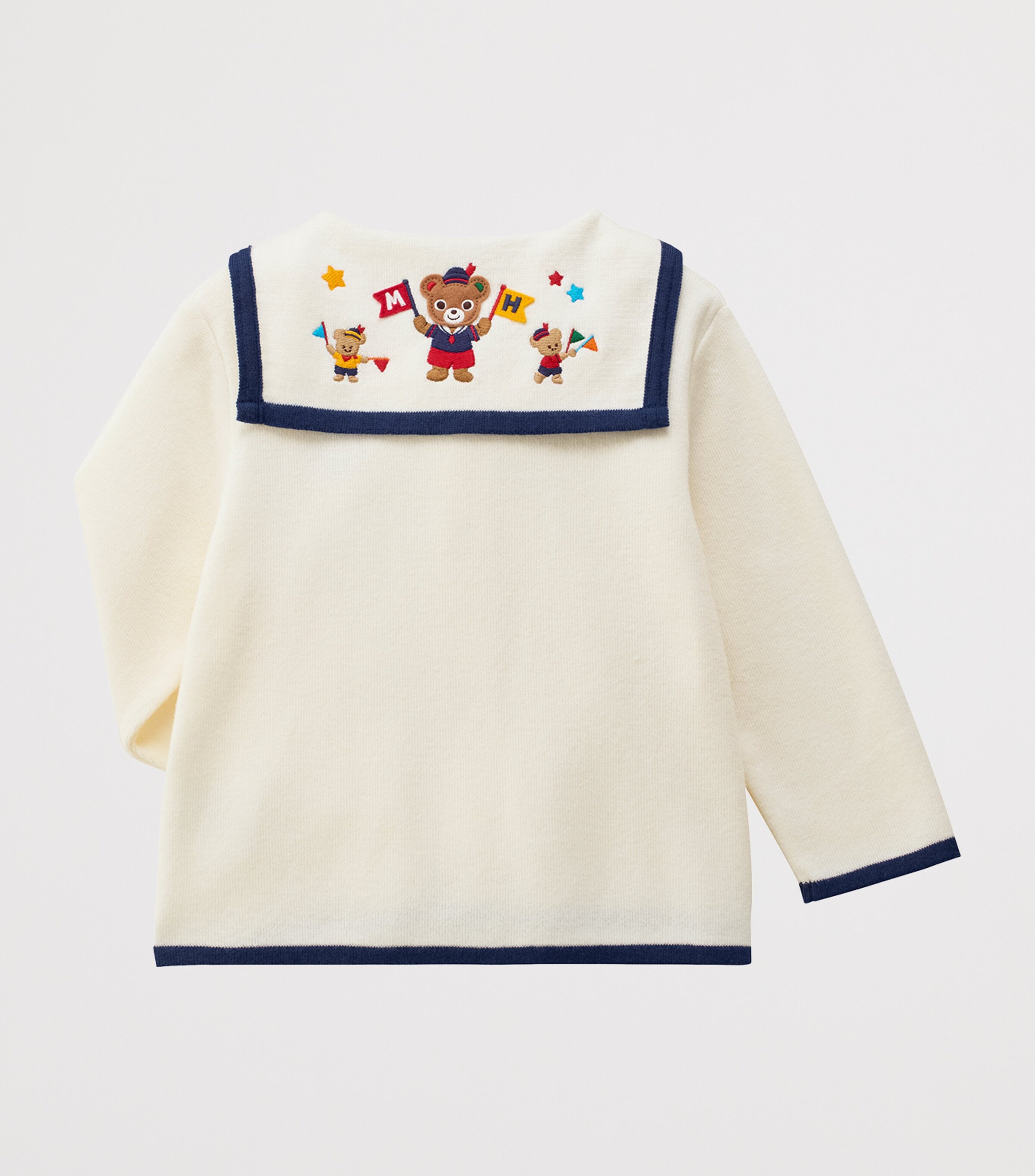 Miki House Cotton Sailor Cardigan (2-7 Years) Image 3