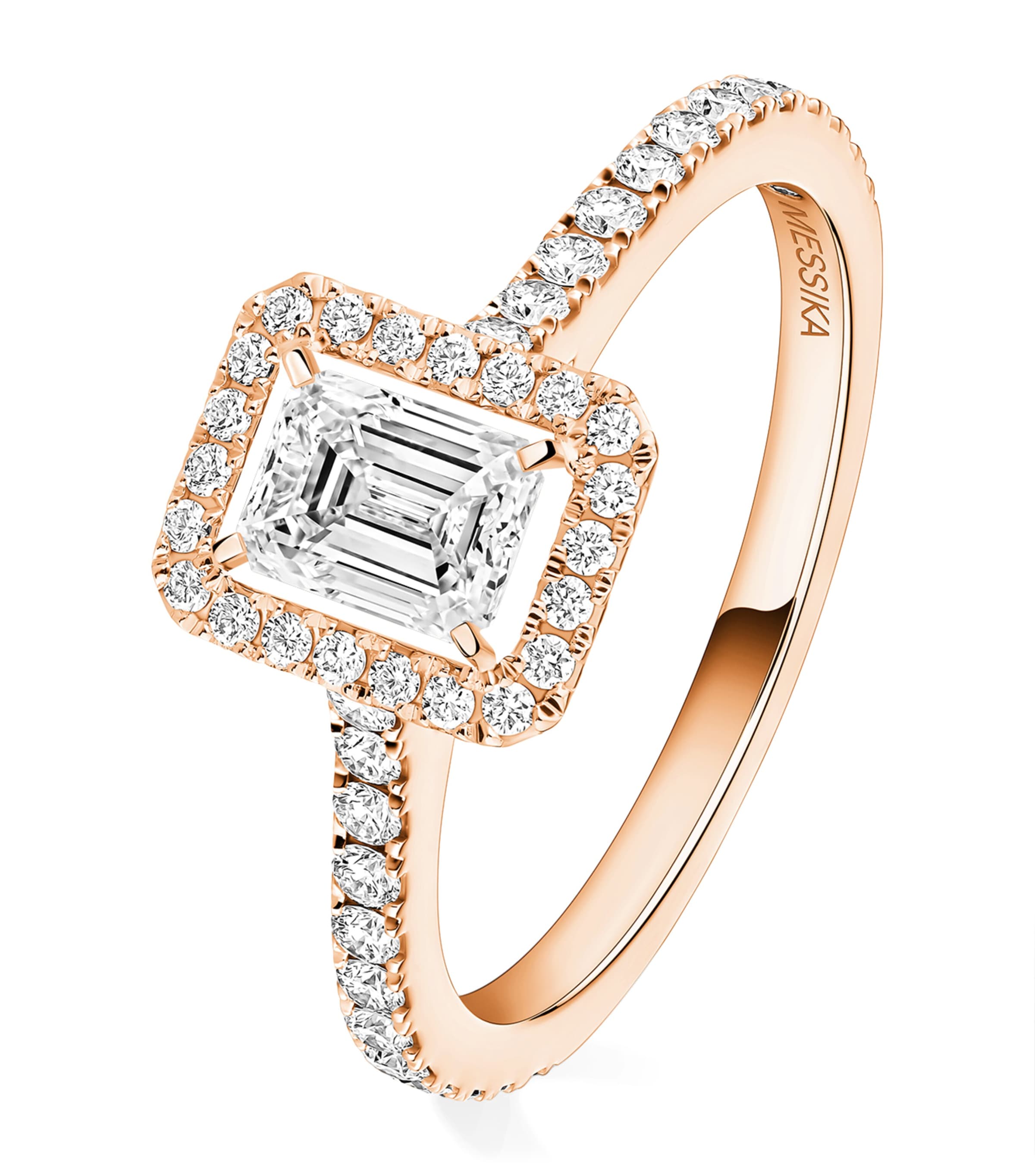 Messika Joy Pink Gold and Diamond Ring Pink Gold Image 1