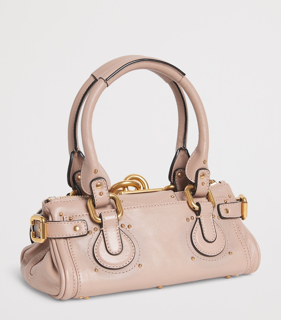 Chloé Small Leather Paddington Top-Handle Bag Earthy Pink Image 2