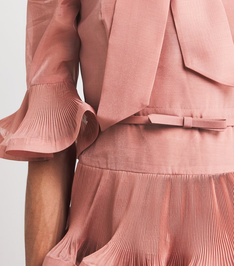 Tiered Midi Dress LIP LIPSTICK Image 6