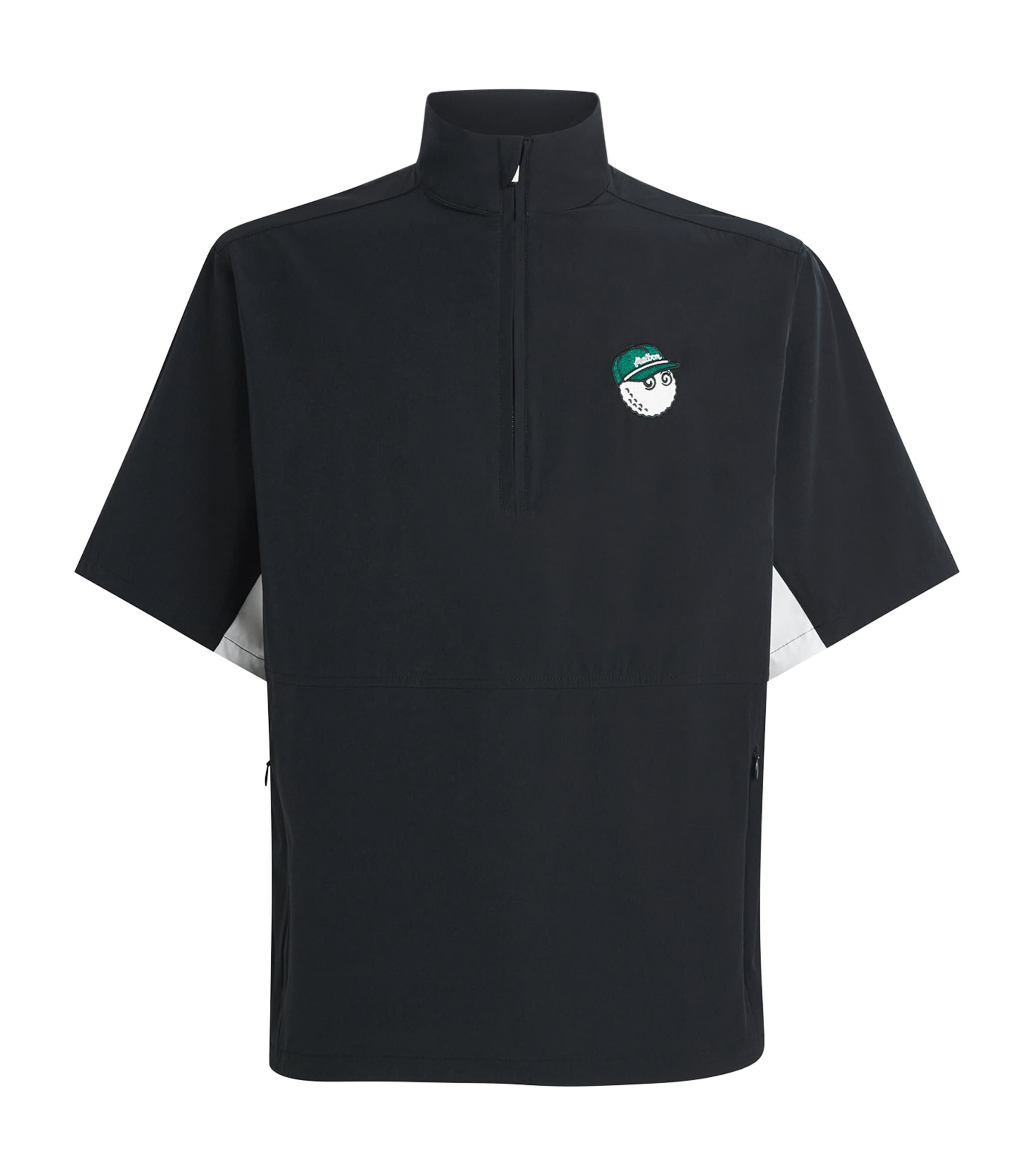 Malbon Golf Mens Pine Windshirt Black Image 1