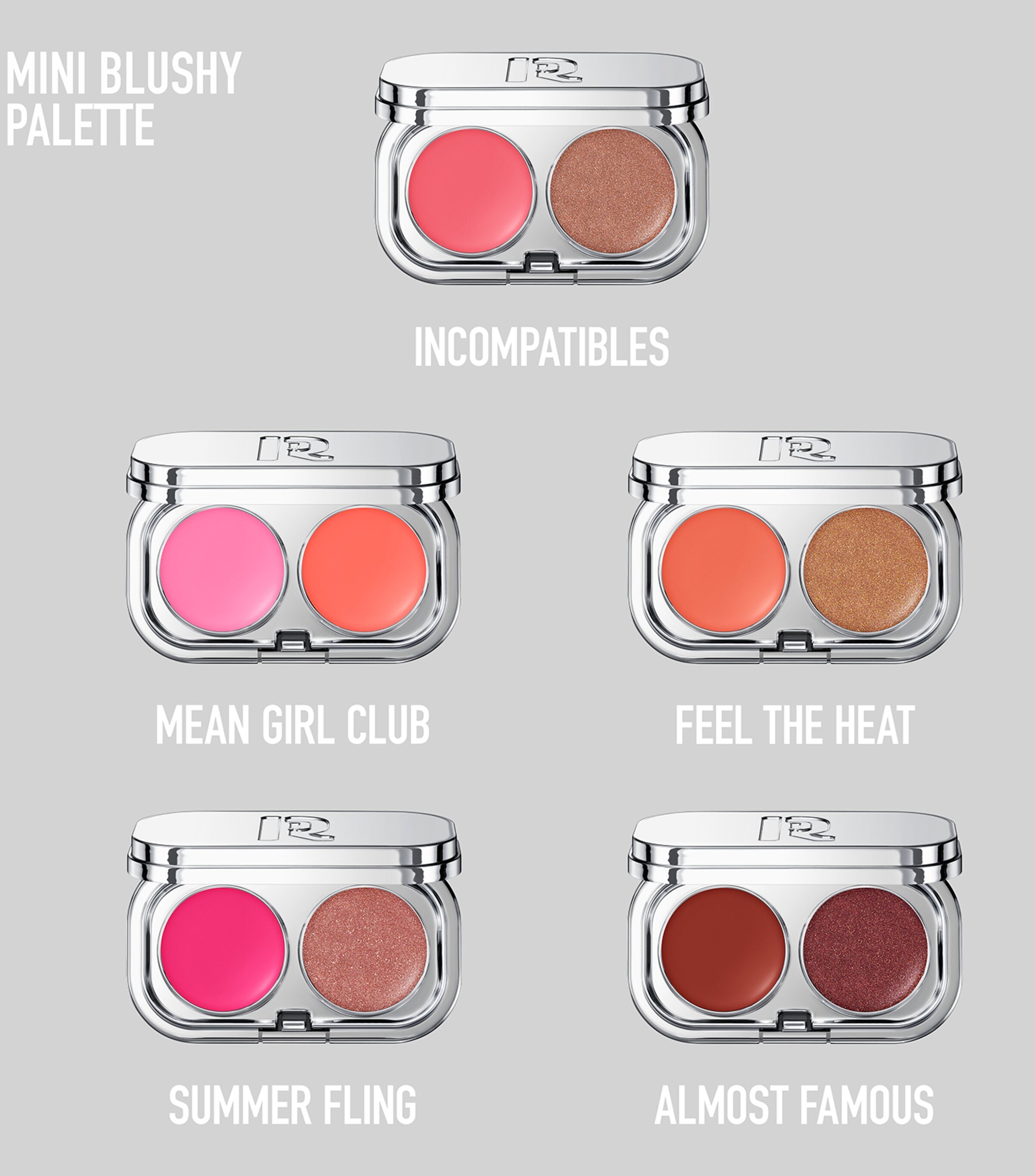 Rabanne Mini Blushy Palette Balm-to-Skin Tinted Blush Feel The Heat Image 4