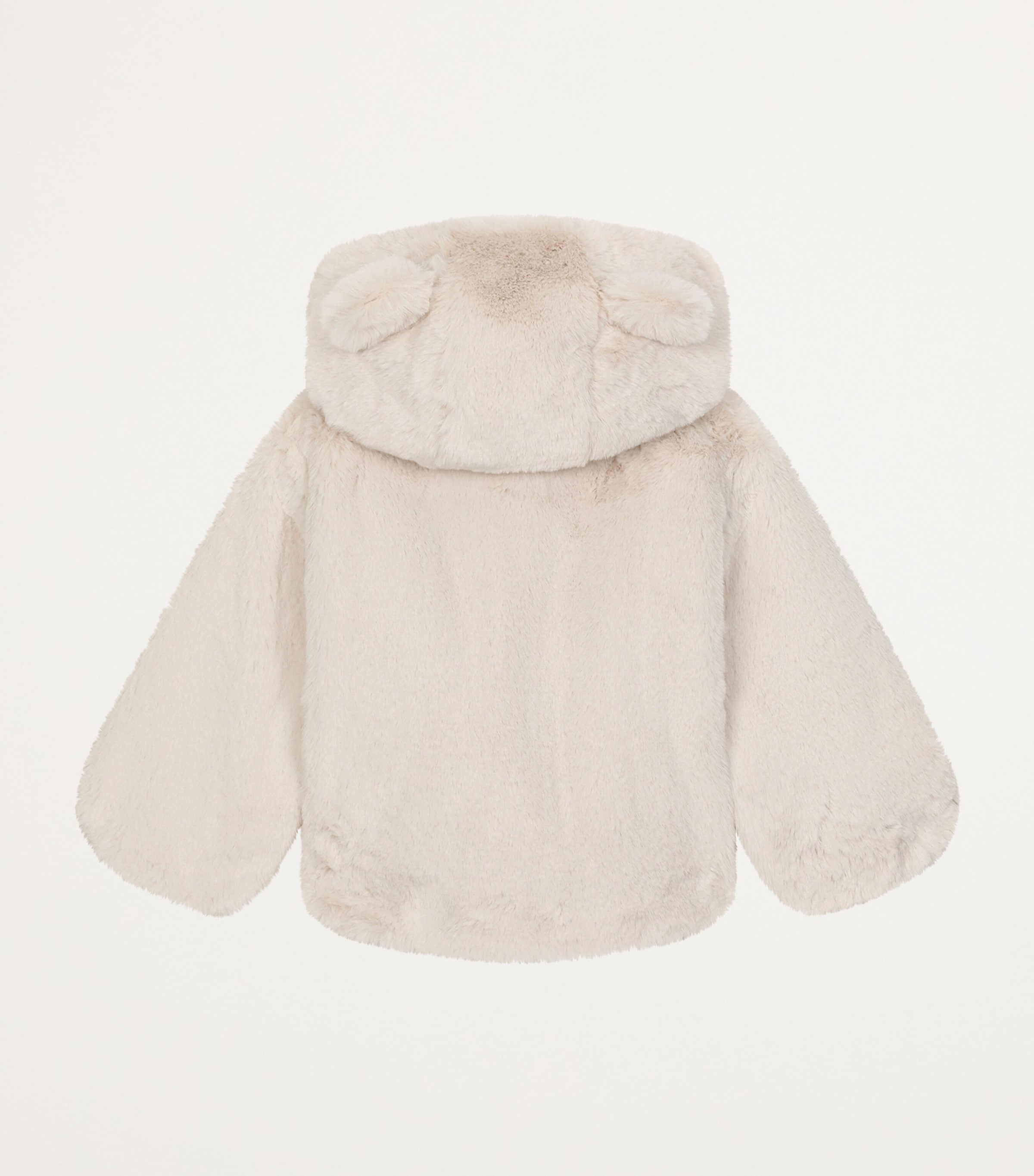 Faux Fur Coat (3-30 Months) A0416-CREAM Image 2