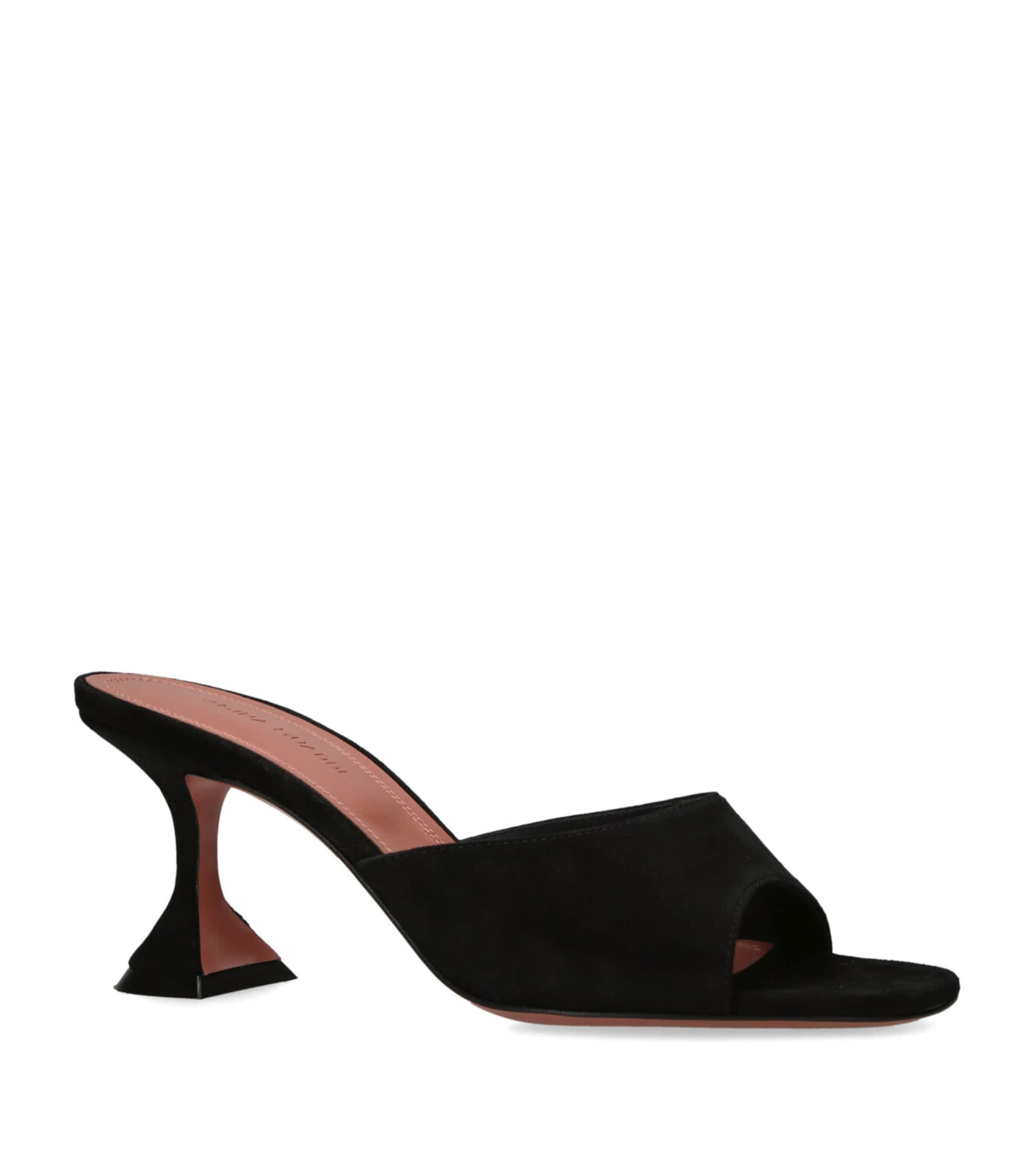 Suede Lupita Mules 70 BLACK Image 3