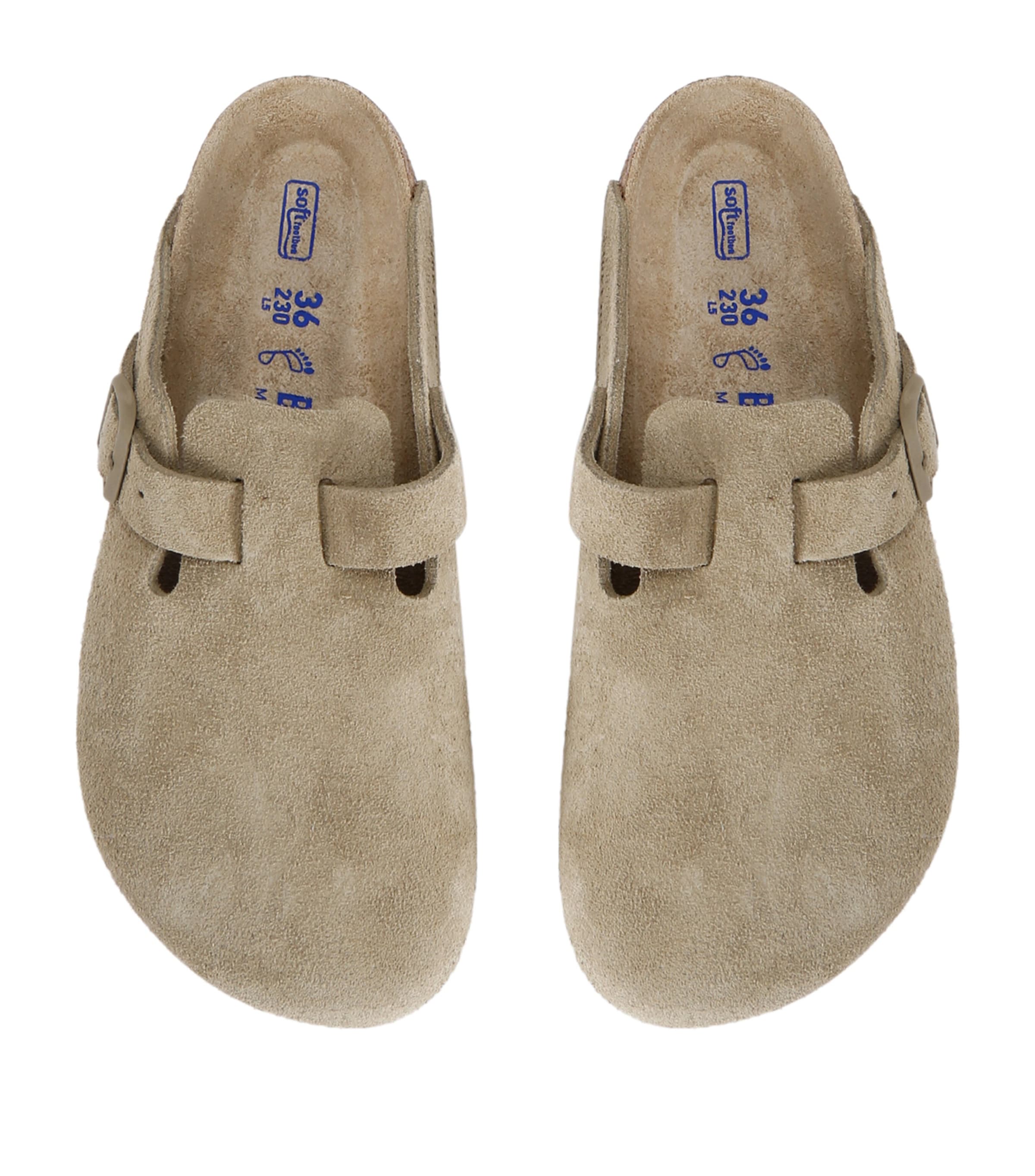 Suede Boston Clogs KHAKI Image 4