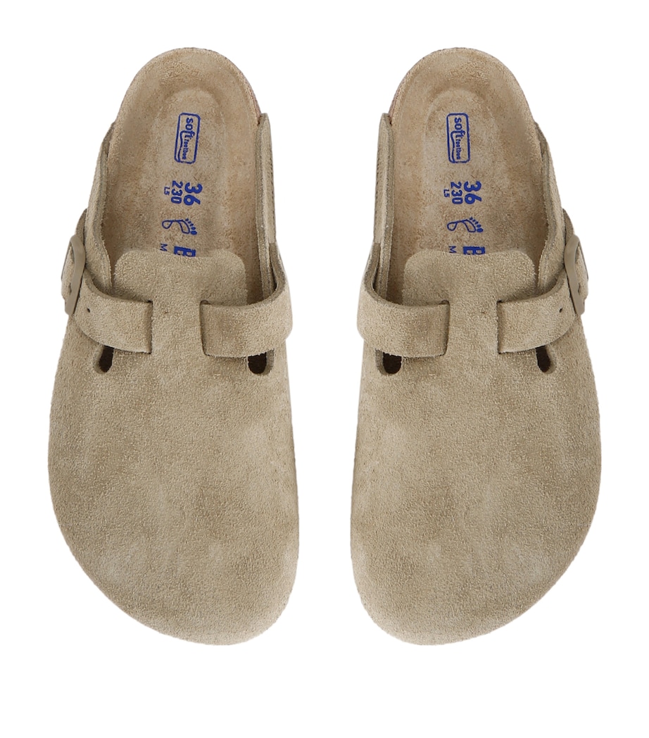 Suede Boston Clogs KHAKI Image 4