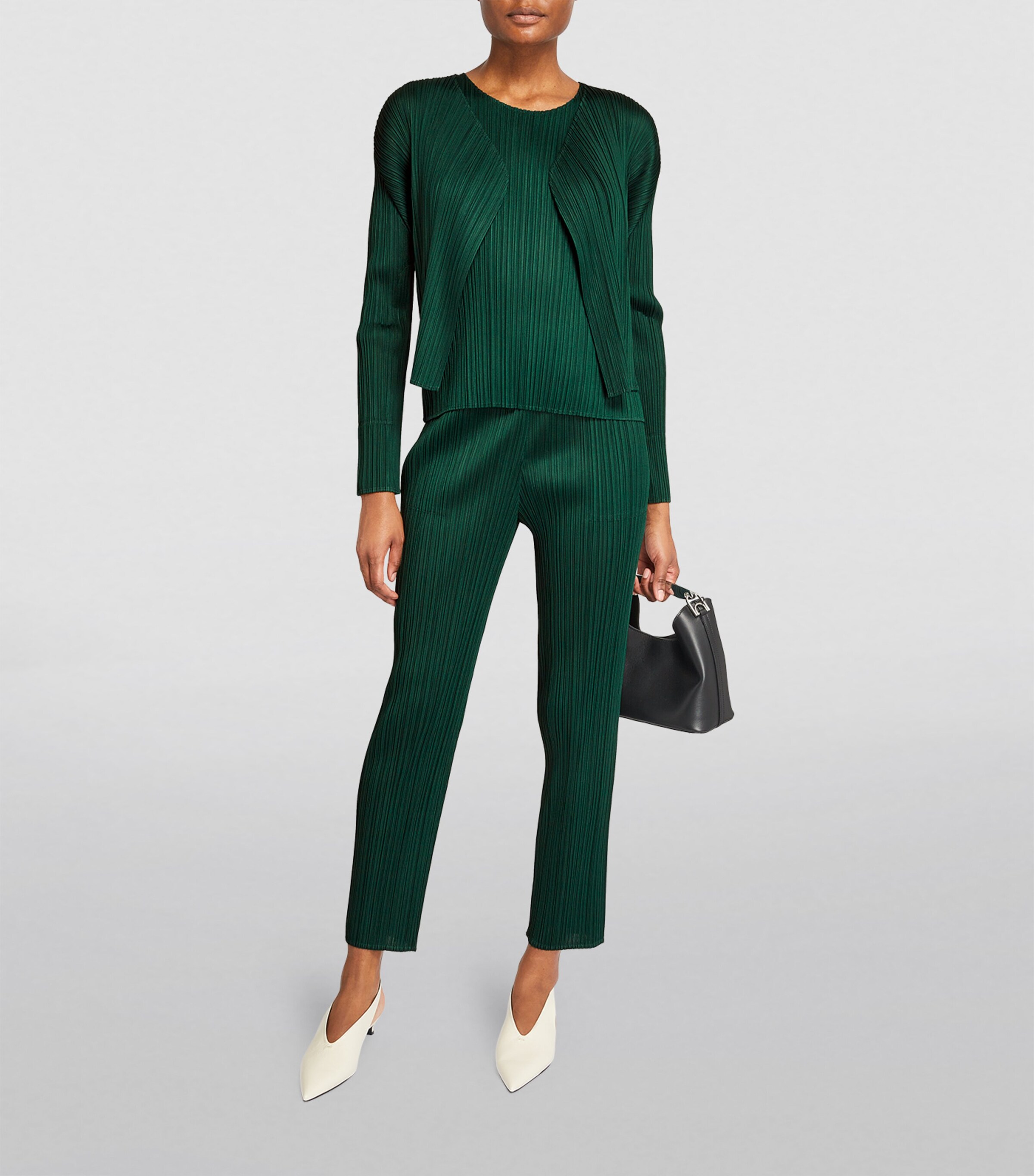 Pleats Please Issey Miyake Womens Basics Straight Trousers Image 2