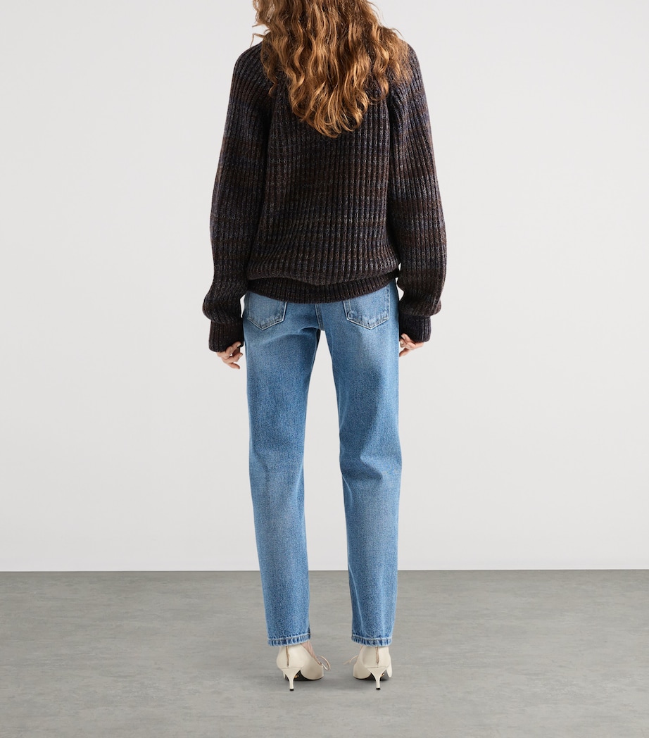 Prada Womens Low-Rise Straight Jeans Image 5