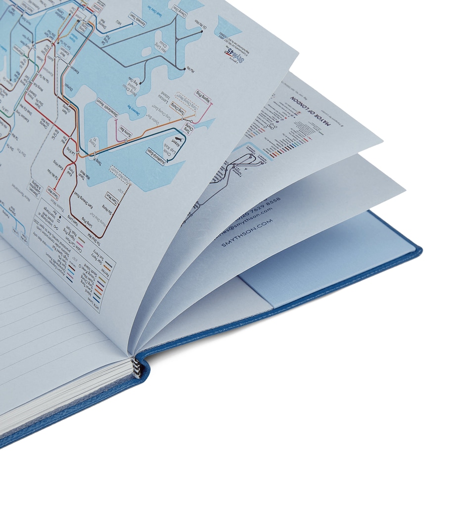 Leather Soho A5 2026 Diary CERULEAN Image 7