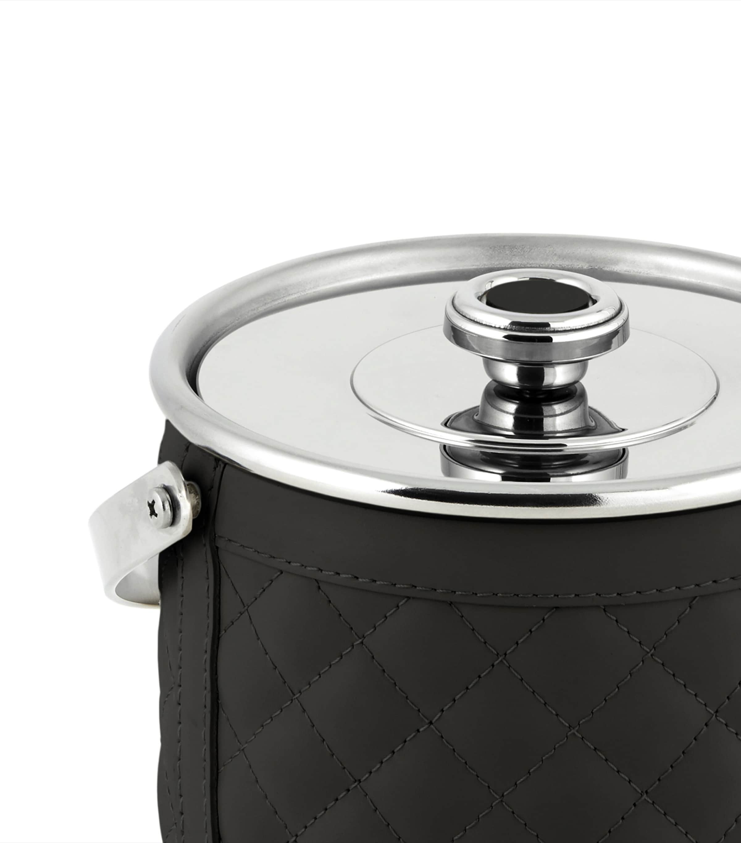 Leather Menfi Ice Bucket BLACK Image 3
