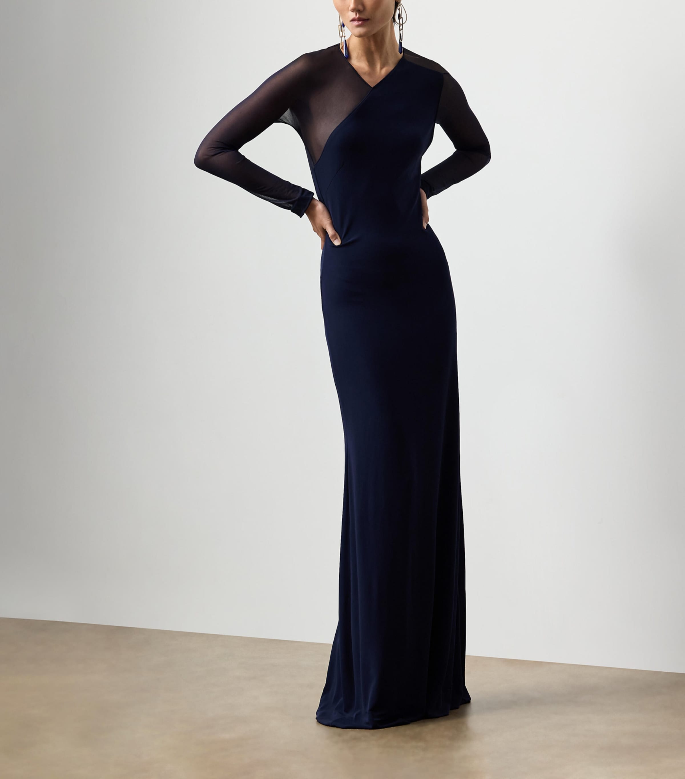 Jersey Brynn Maxi Dress NAVY-410 Image 2