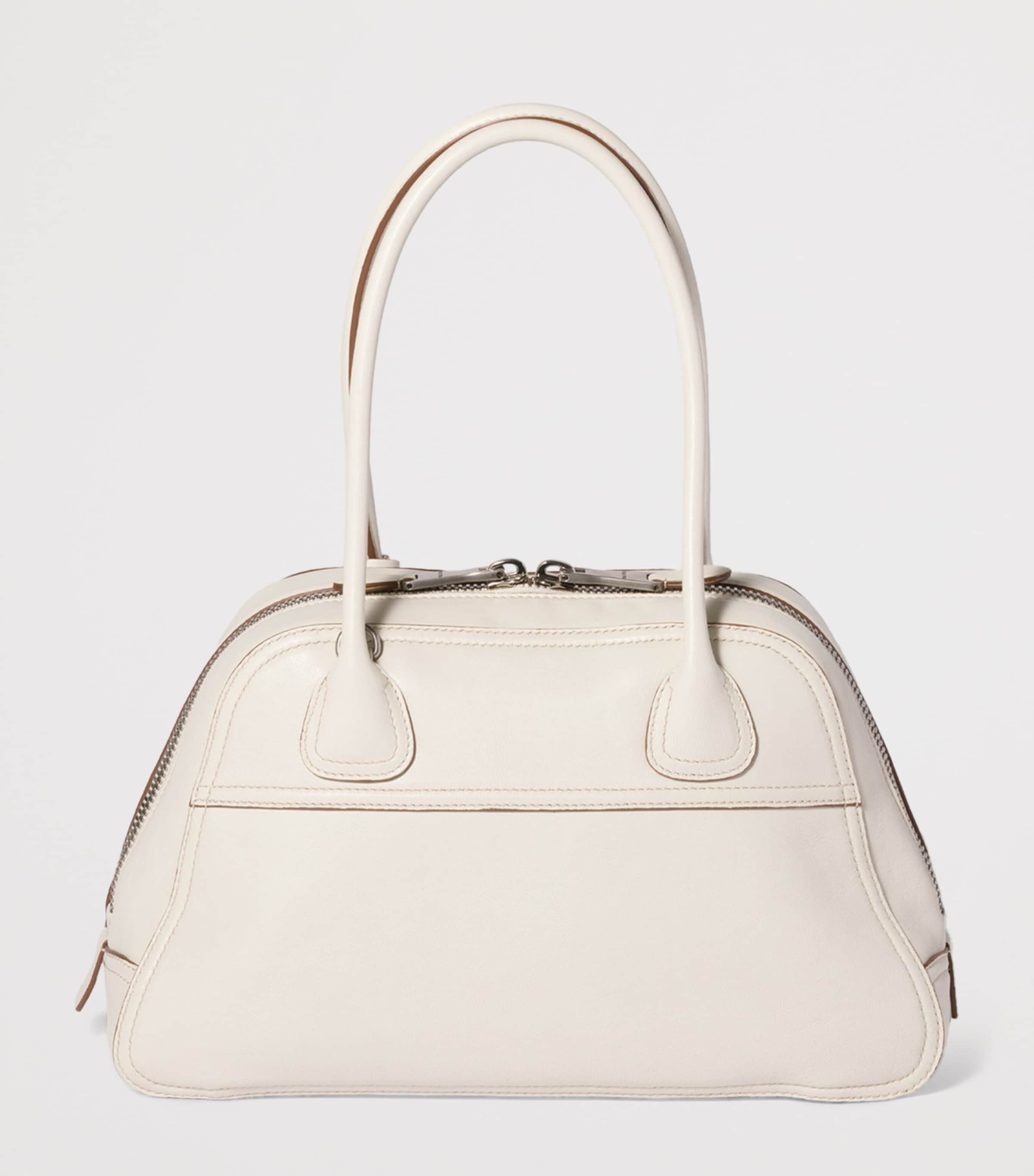 Miu Miu Nappa Leather Vivant Top-Handle Bag Neutral Image 3