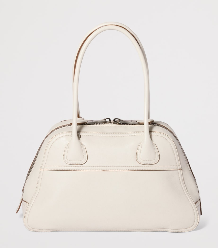 Miu Miu Nappa Leather Vivant Top-Handle Bag Neutral Image 3