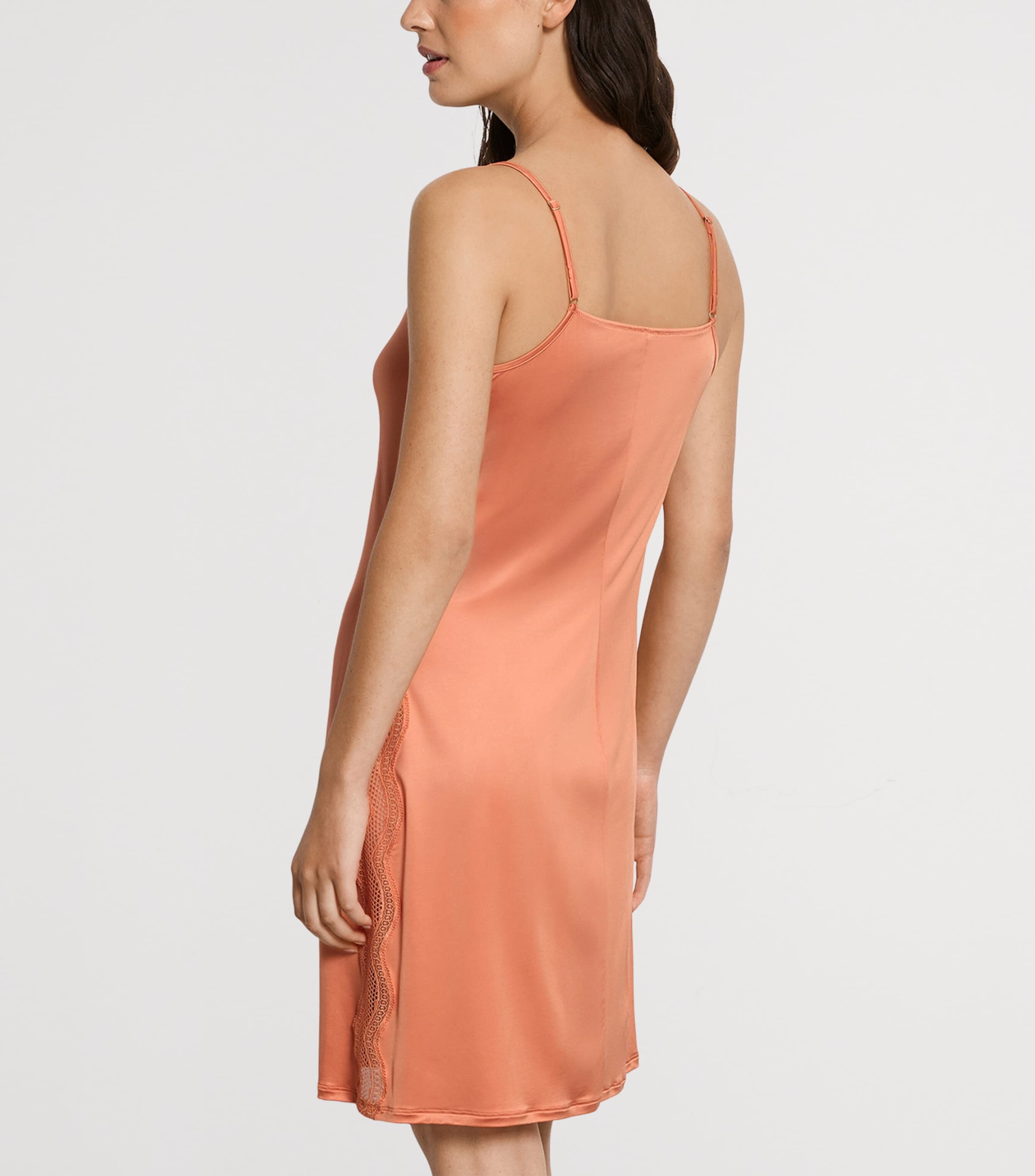 Hanro Womens Cira Nightdress Light Carnelian Image 3