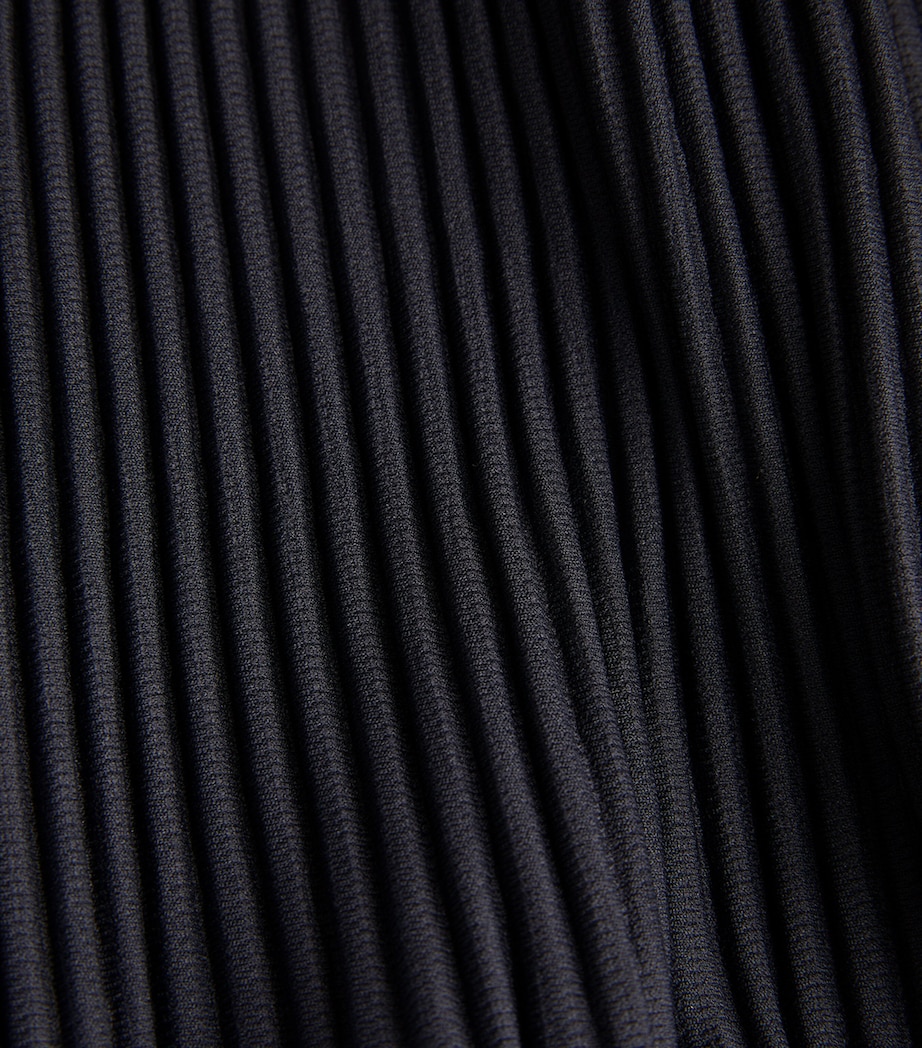 Homme Plissé Issey Miyake Mens Pleated Tapered Trousers Navy Image 5