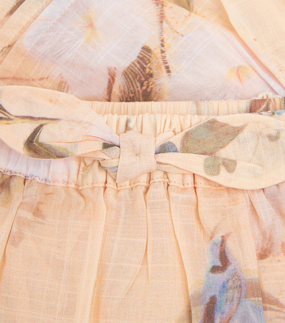 Cotton Cascadian Frill Skirt (2-12 Years) CREAM FLORAL Image 4