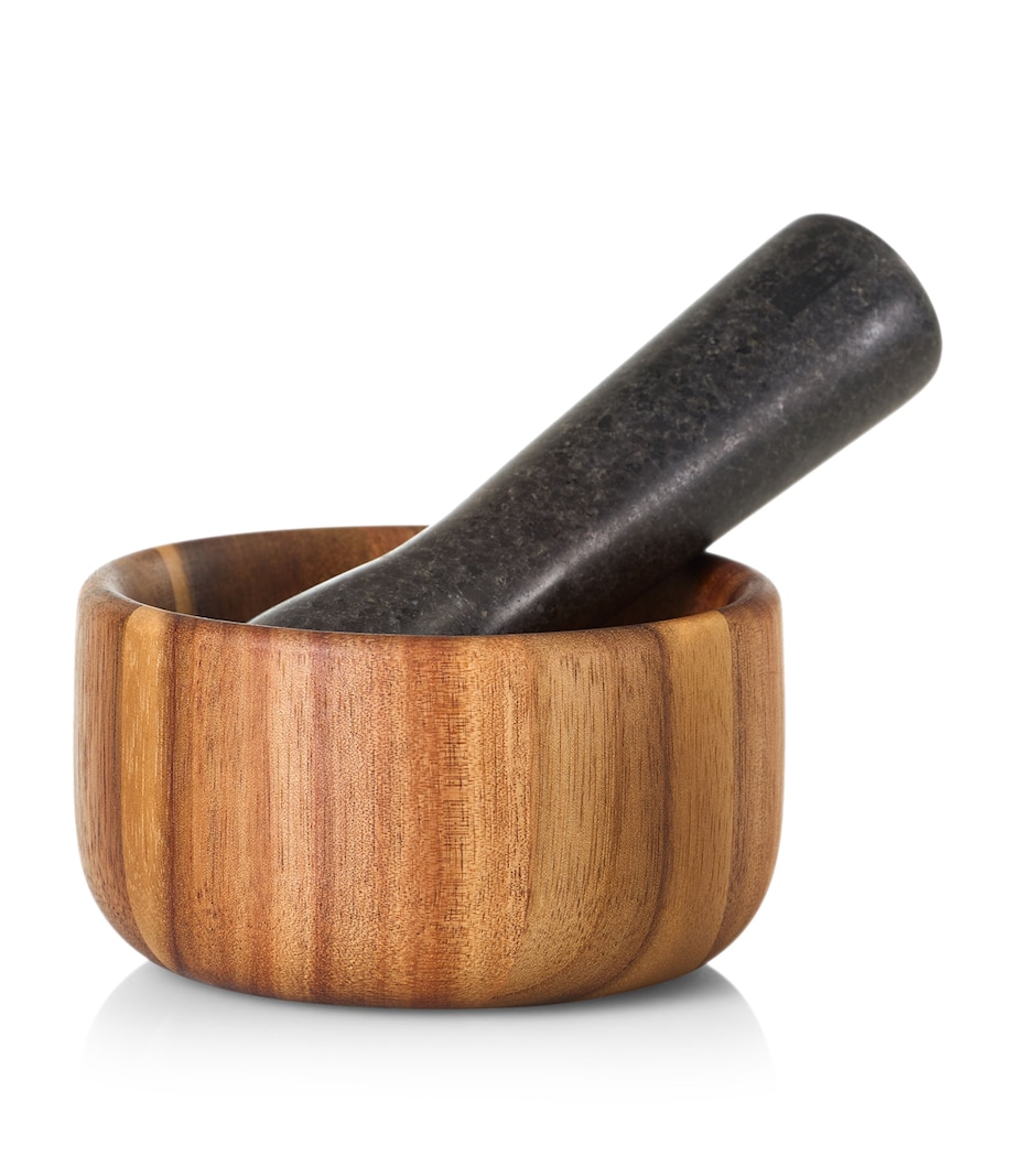 Cole & Mason Medium Taru Pestle and Mortar Wood And Granite Image 1
