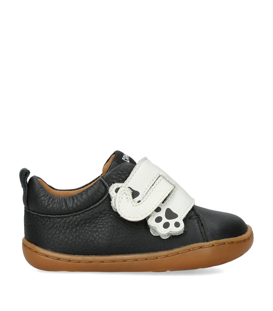 Camper Leather Cat-Detail Sneakers Blk/white Image 1